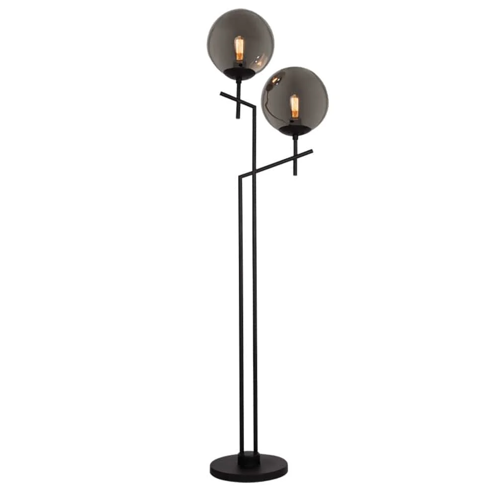 Deco Duo Floor Lamp Glass and Metal