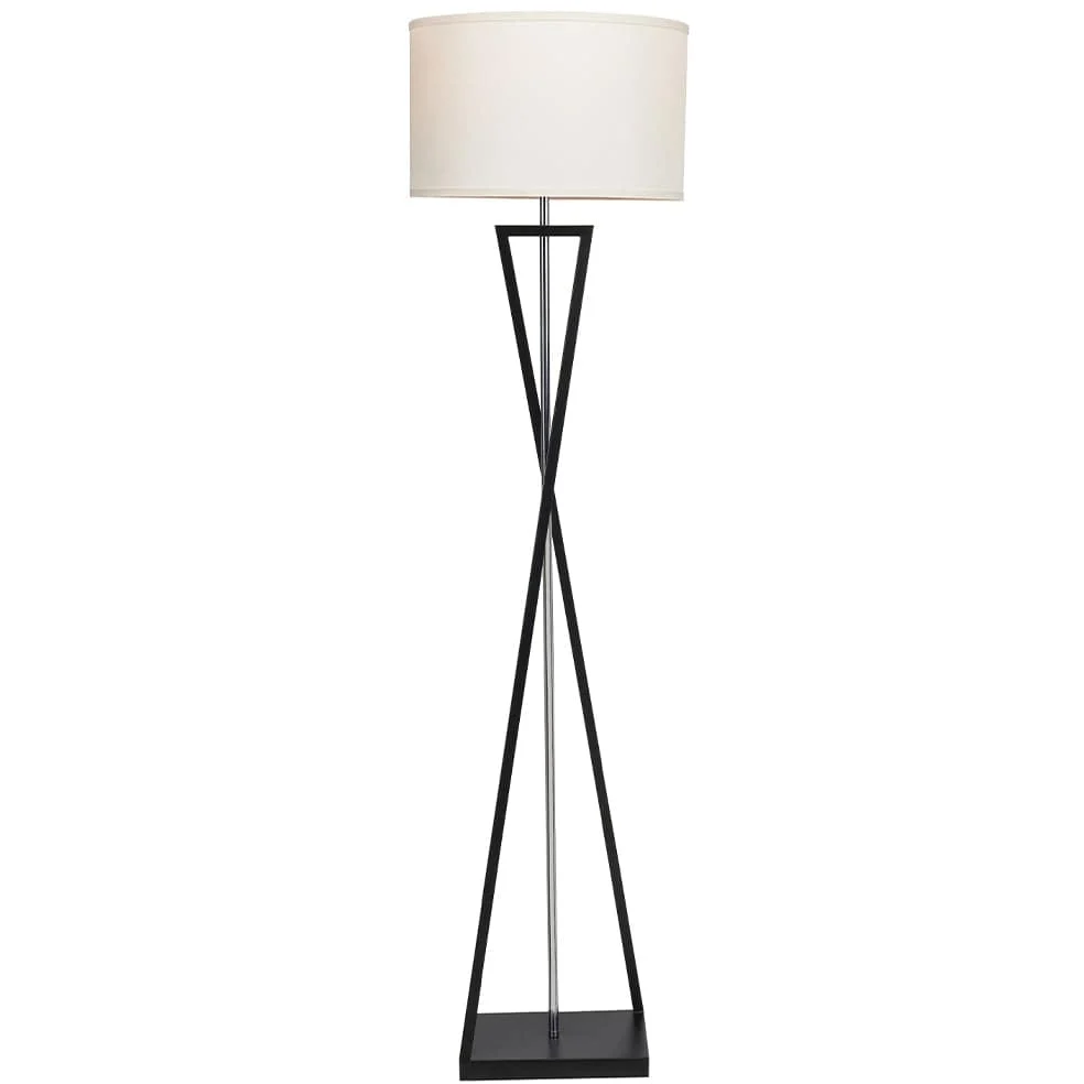 Colossal Floor Lamp | Black, Beige and Chrome