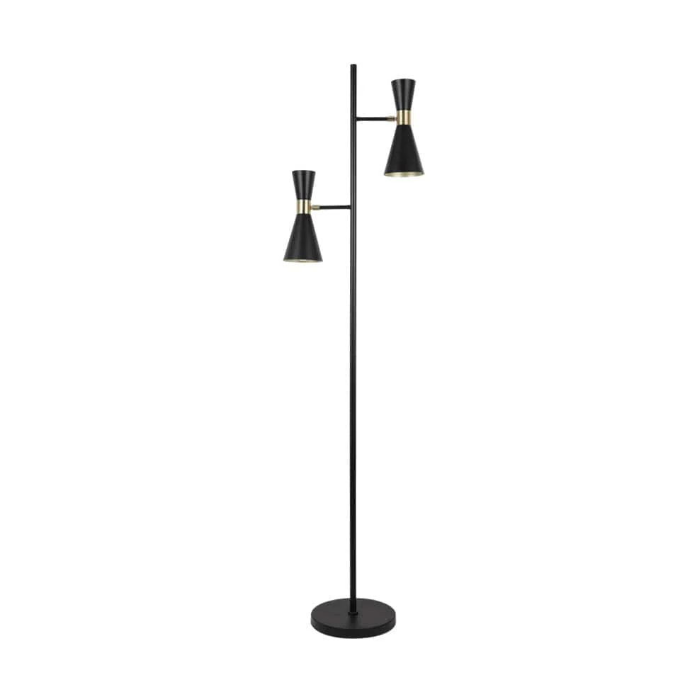 Larissa Metal Floor Lamp Black