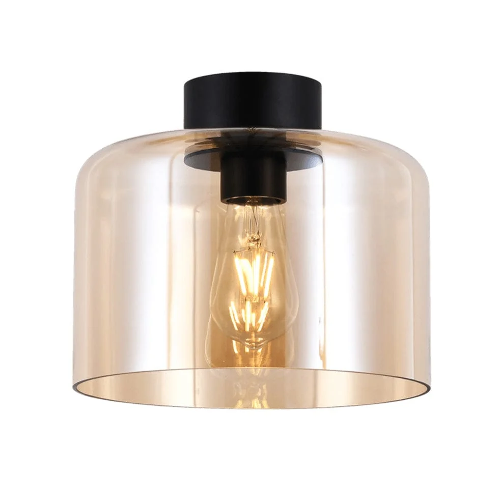 Glass Drum Ceiling Light | 3 Colours