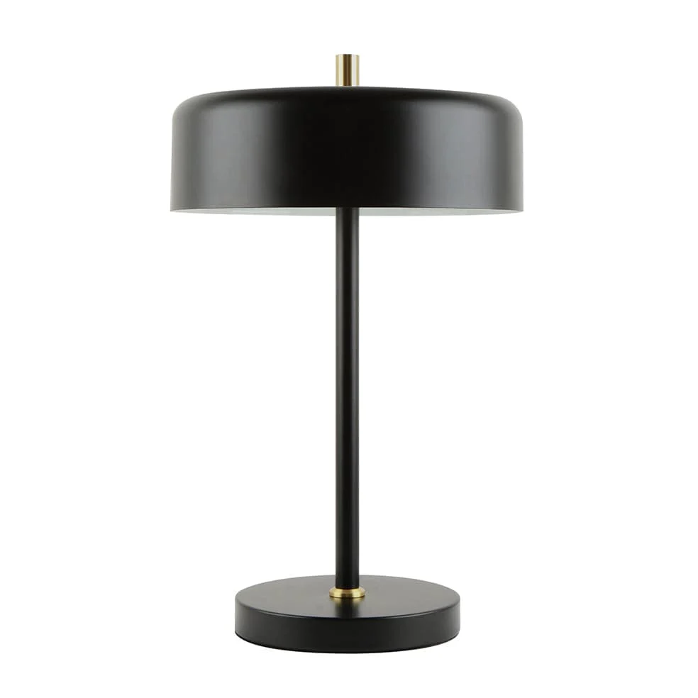 Sierra Black or White and Gold Table Lamp