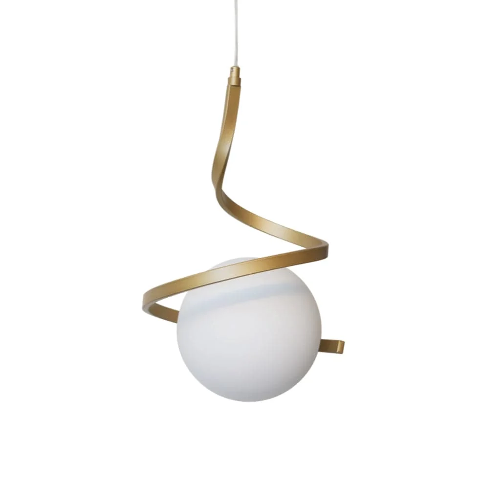Infinity Pendant Light Gold | Black