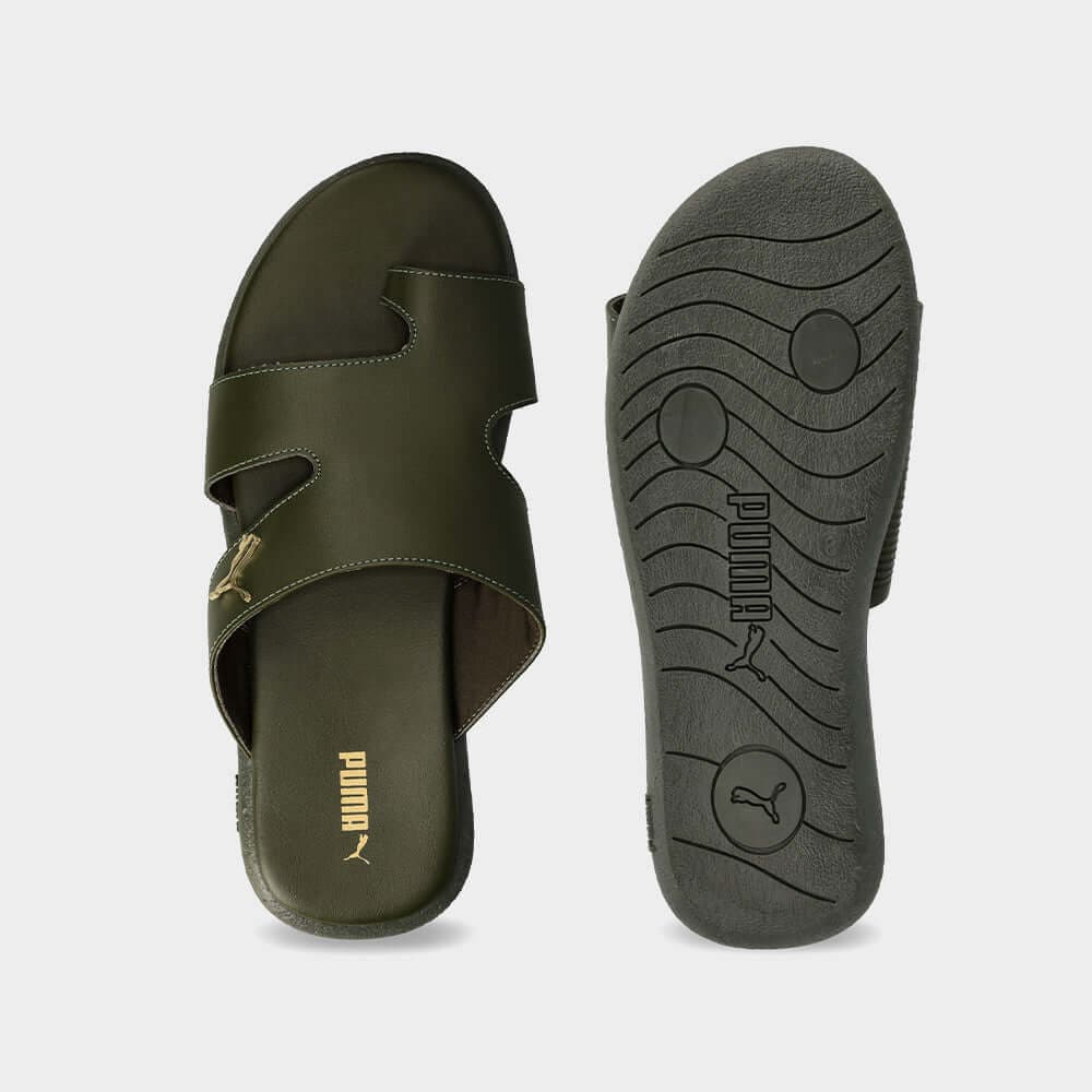 Puma Mens Sporty Magnet Slides Green