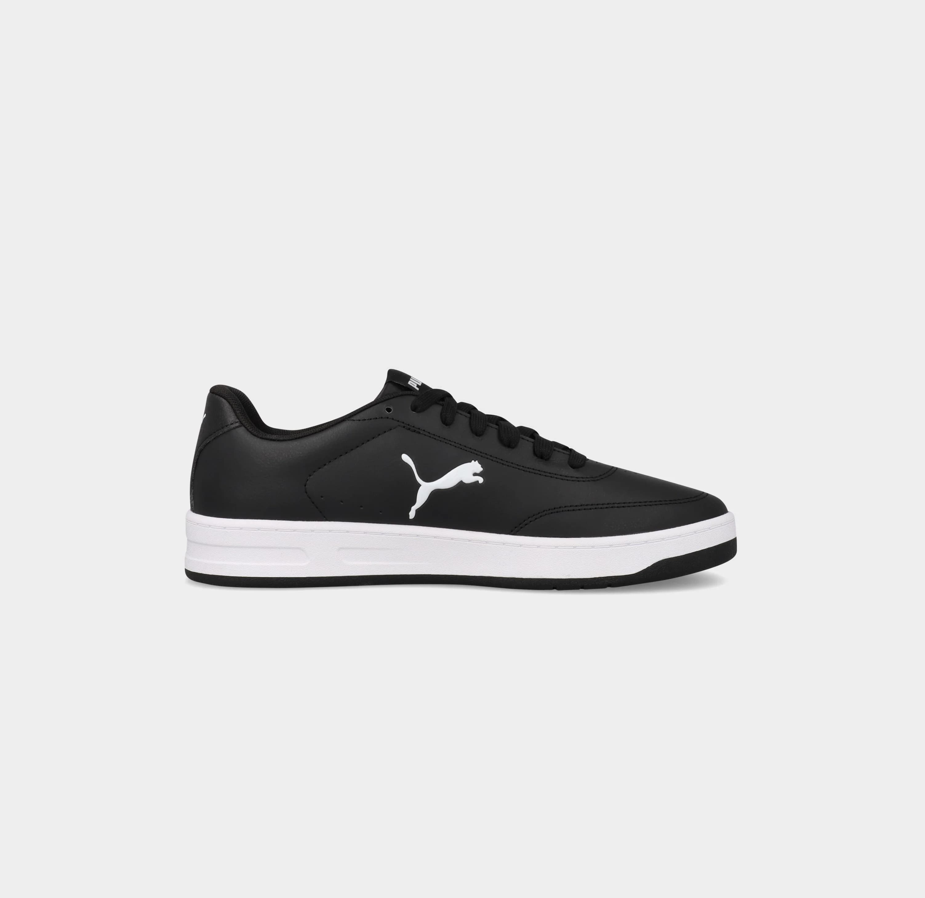 Puma Mens Court Classic Clean Cat Sneakers Black