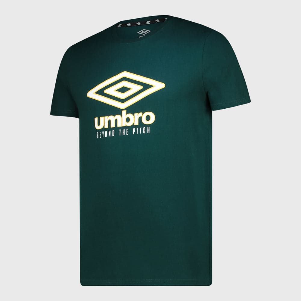 Umbro MENS Short Sleeve Regular Crew Tee Green
