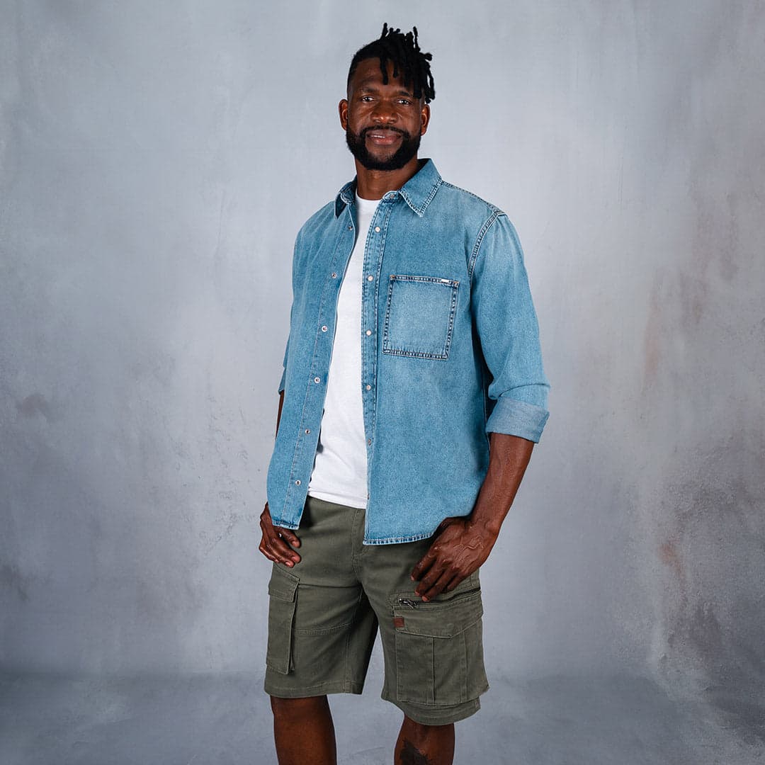 Copper Denim Shirt Light Blue
