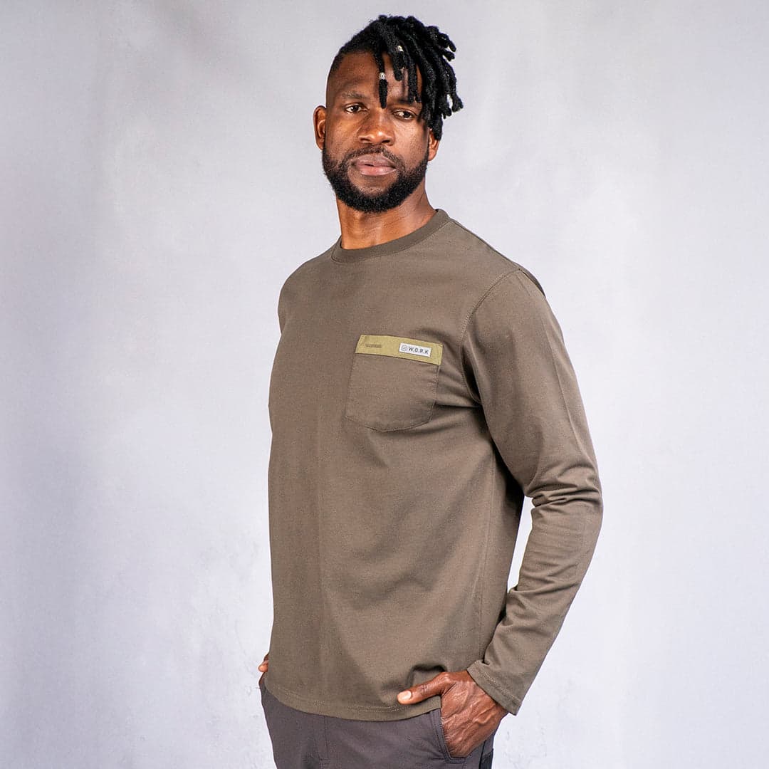W.O.R.K Technical Long Sleeve T-Shirt Olive