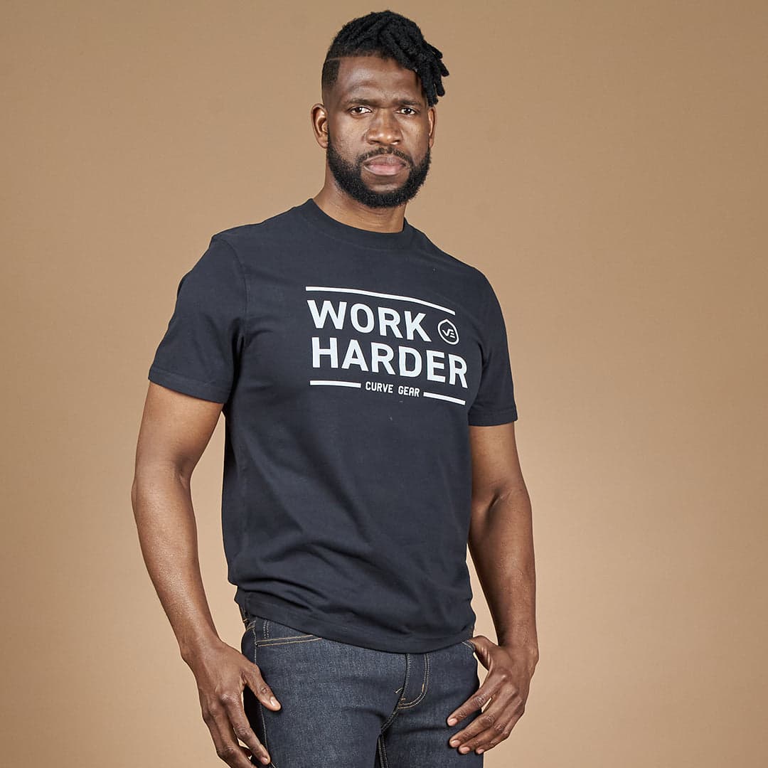 Work Hard T-Shirt Black