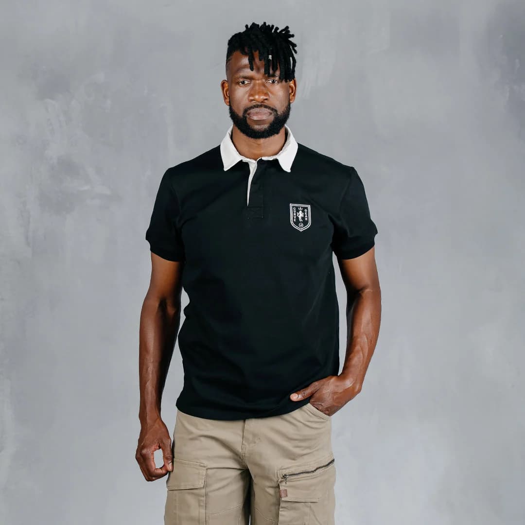 Elite Rugby Polo Black