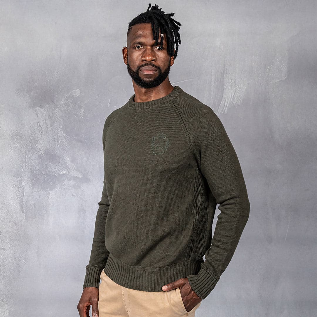 Foundry Crew Neck Knit Olive