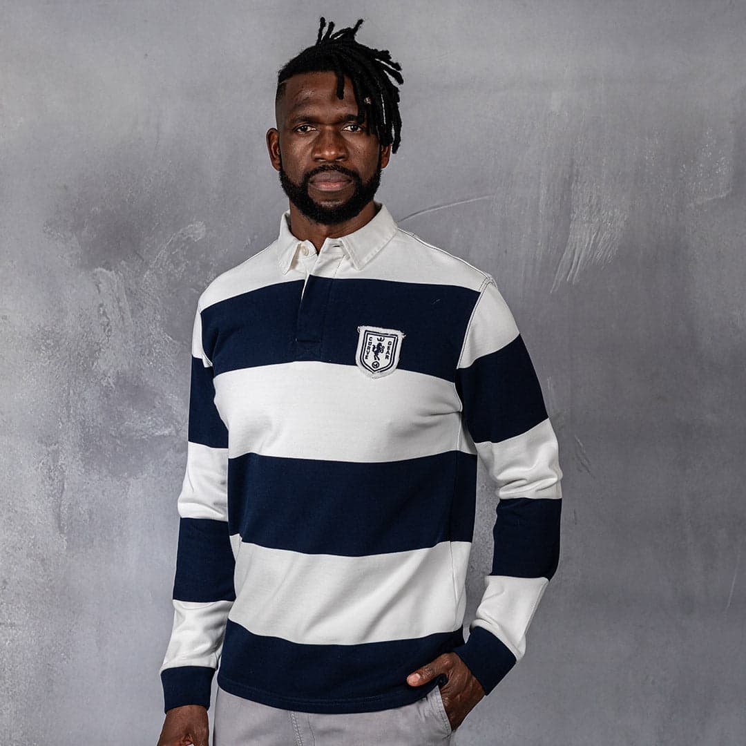 Hero Rugby Polo Navy & Off White