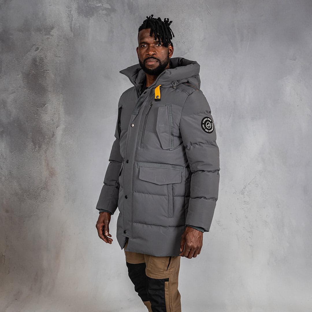 Long Line Puffer Grey