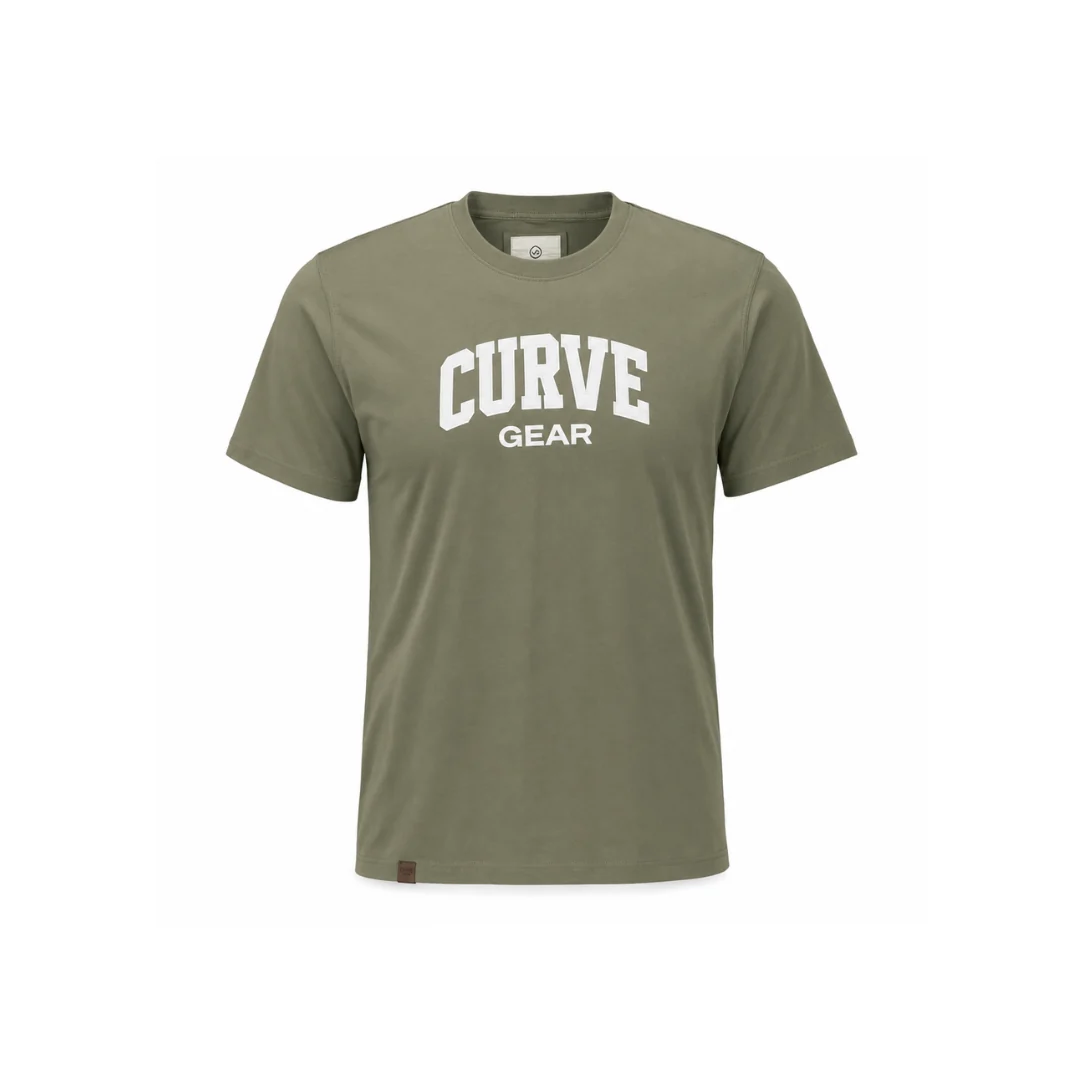 Curved T-Shirt Light Green