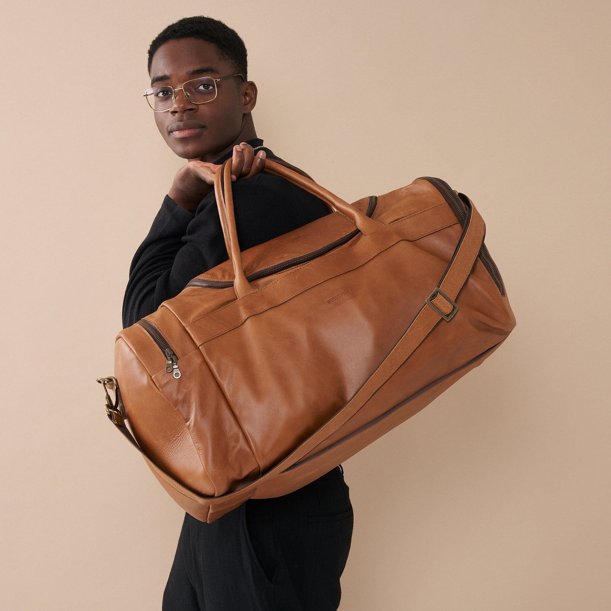 Weekender Duffel Bag with Waterproof Lining & Sneaker Compartment