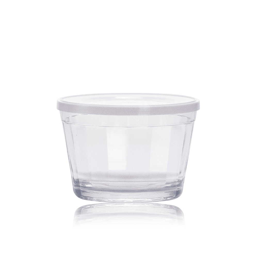 Americano Medium Bowl 350ml with White Lid