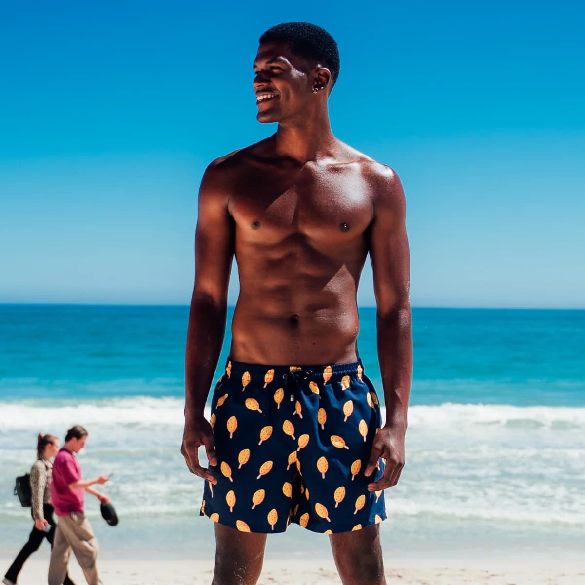 Mid-length Swim Shorts | Navy Lolly