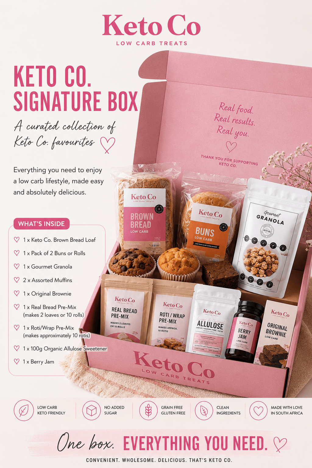 Keto Co. Signature Box | Low Carb Bread, Treats & Baking Bundle