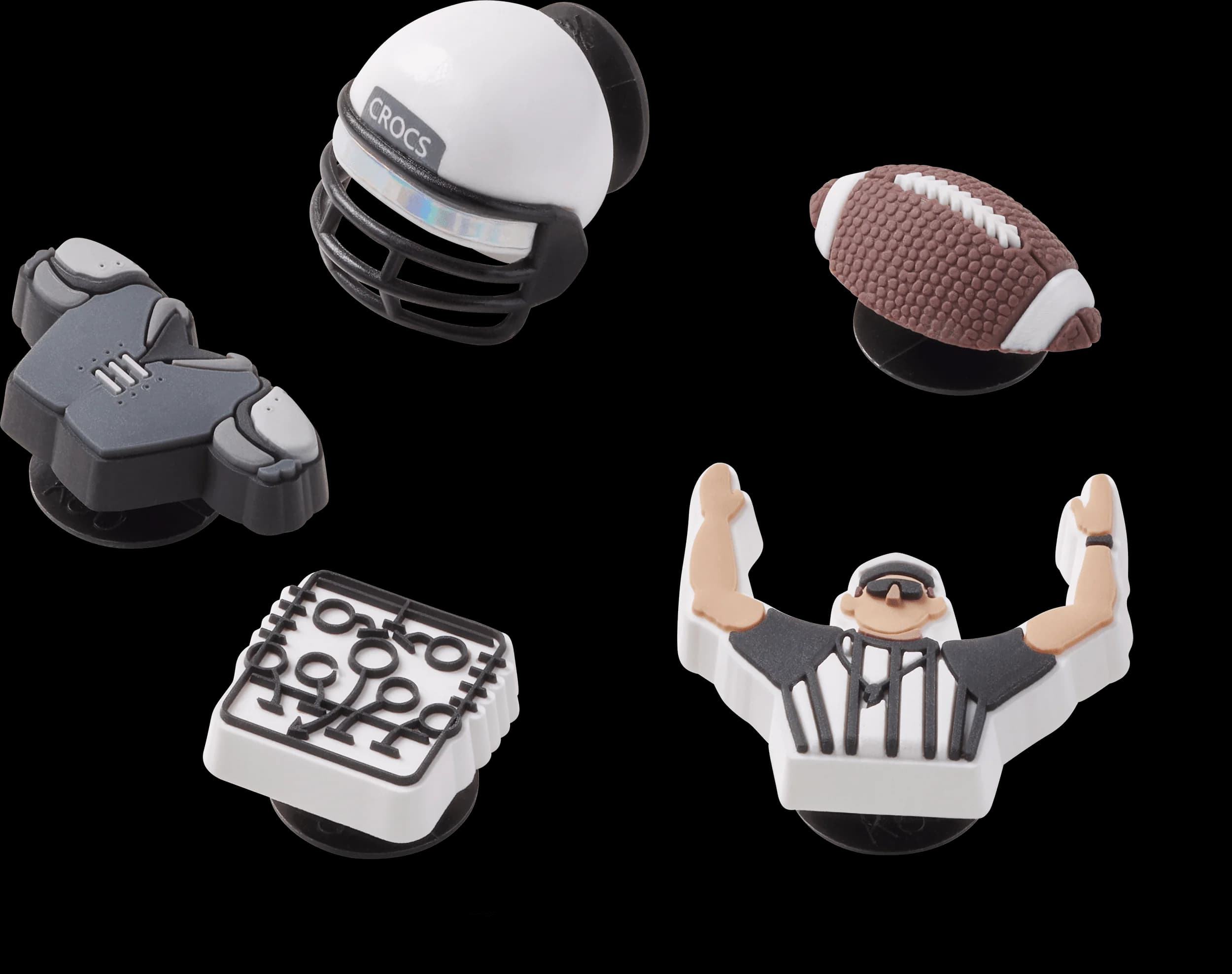 Football Team 5 Pack Jibbitz