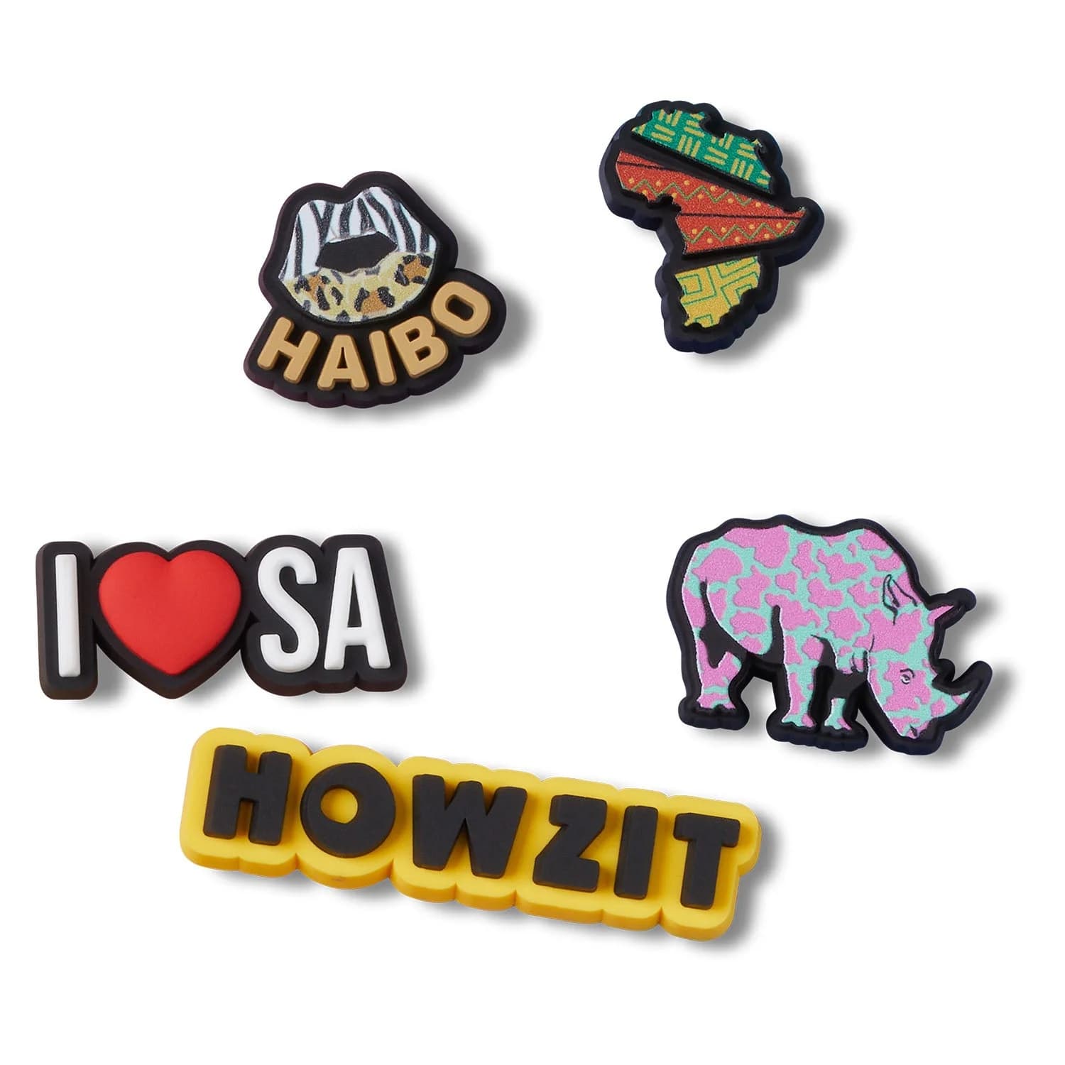 I Love SA Mix 5 Pack Jibbitz
