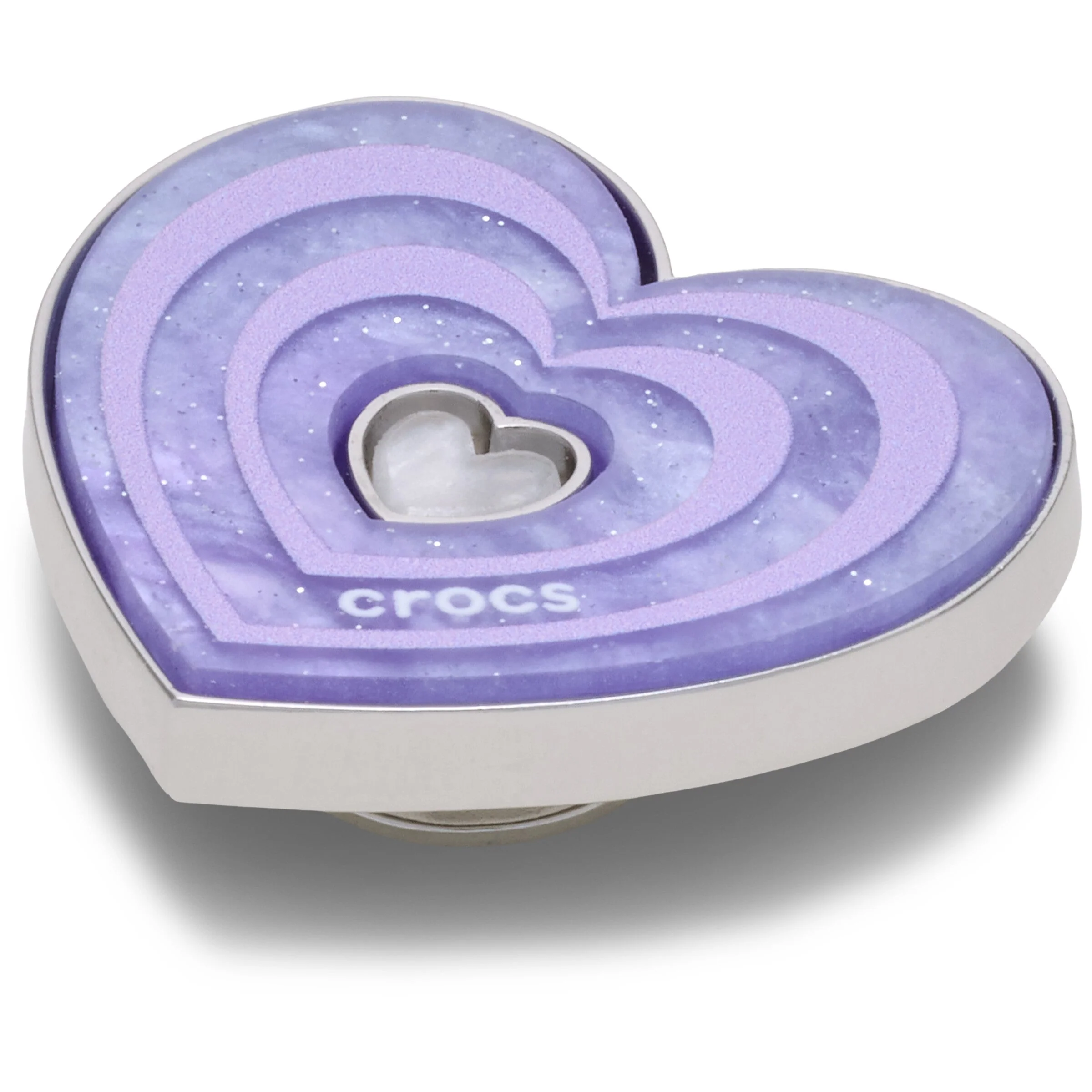 Marbled Purple Heart Jibbitz
