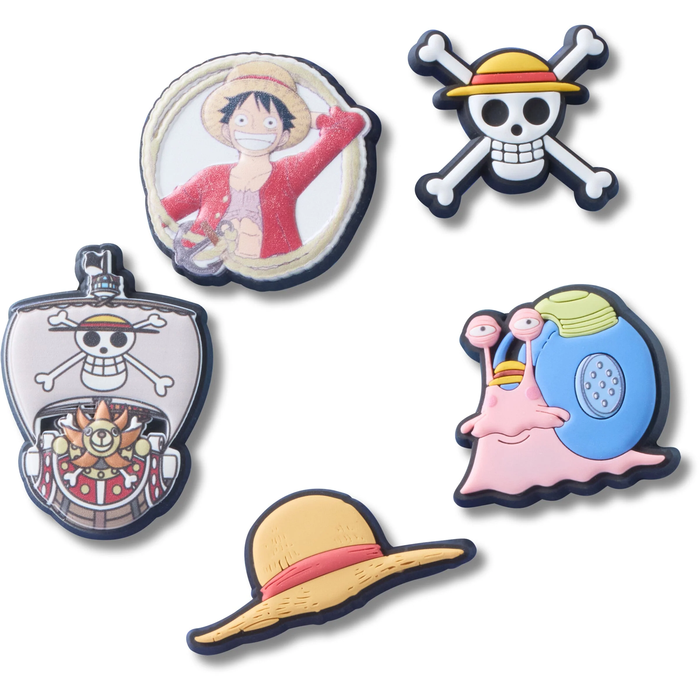 One Piece Luffy 5 Pack Jibbitz