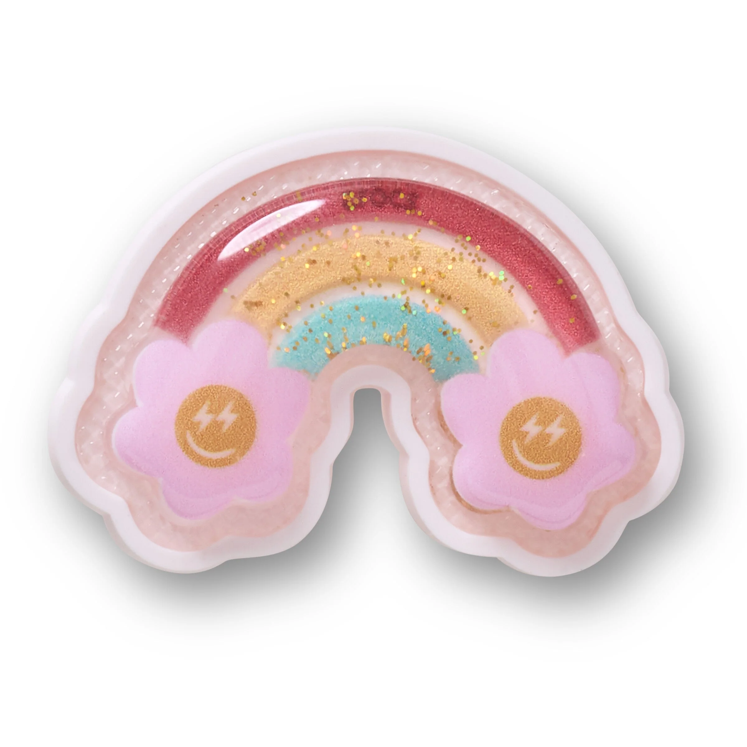 Squish Filled Daisy Rainbow Jibbitz