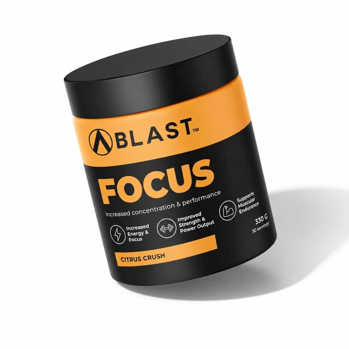 BLAST™ Daily Focus+ Pre-Workout - Citrus Crush | Caffeine, Creatine & Amino Acids