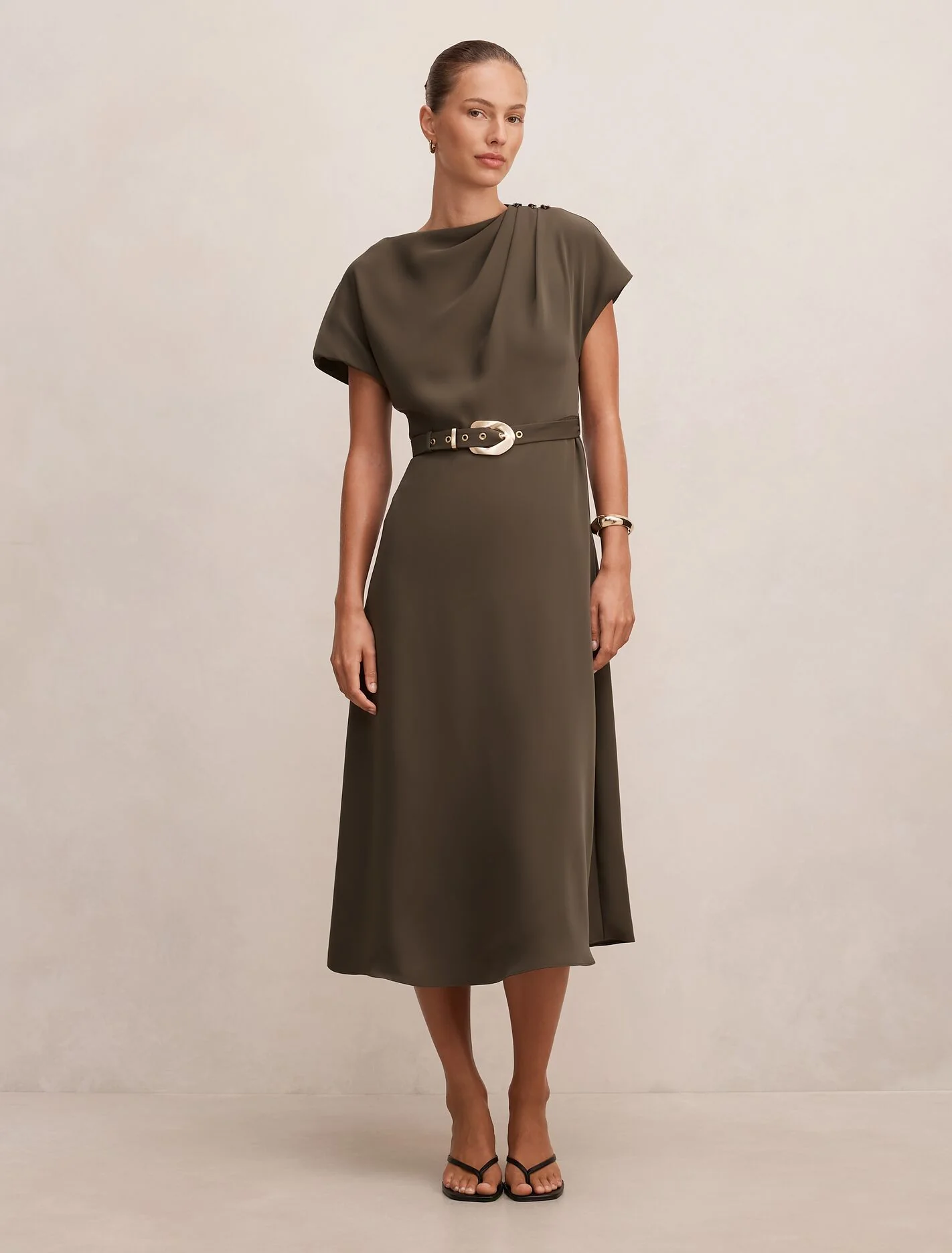 Kylee Button Neck Dress