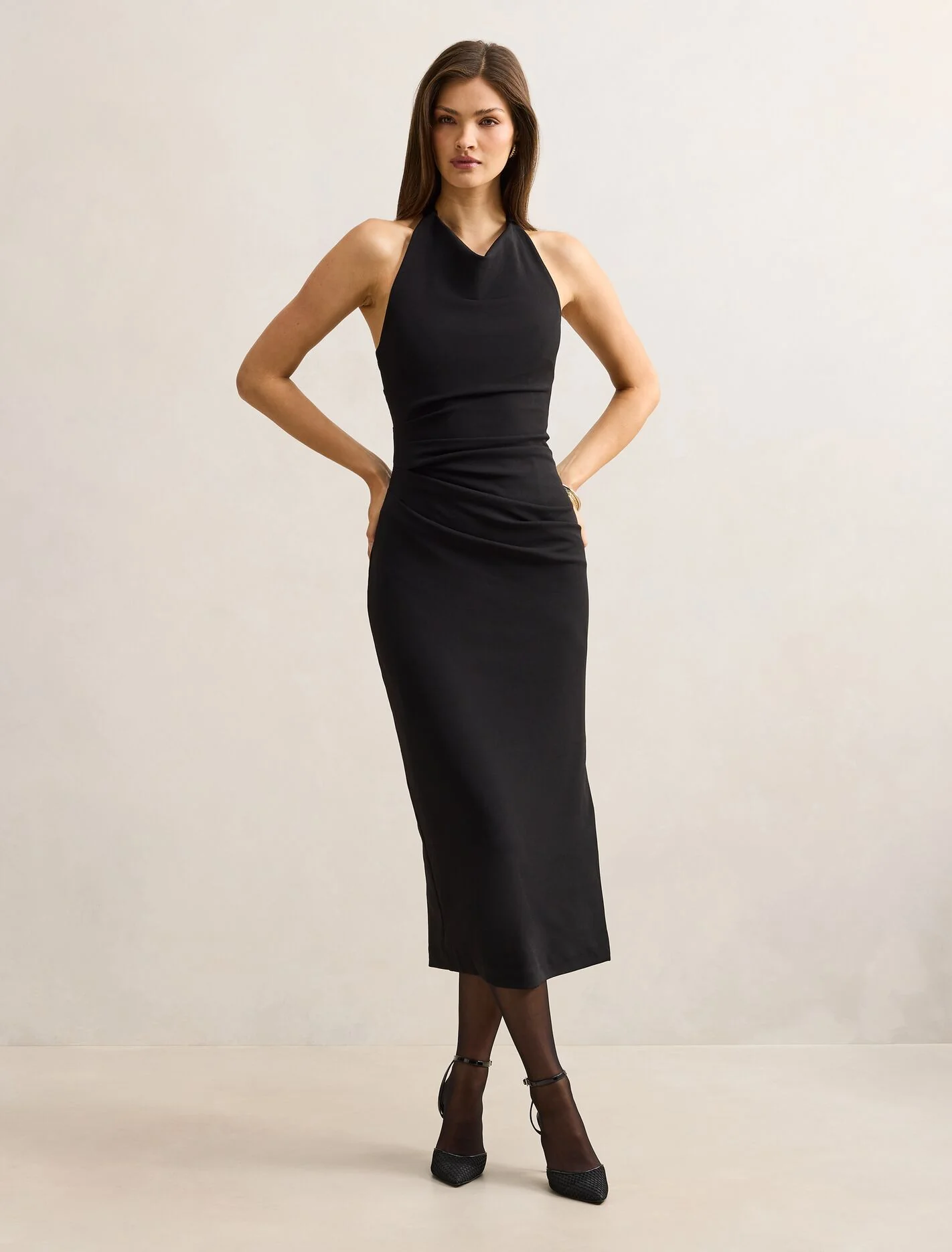 Daphne Halter Column Midi Dress