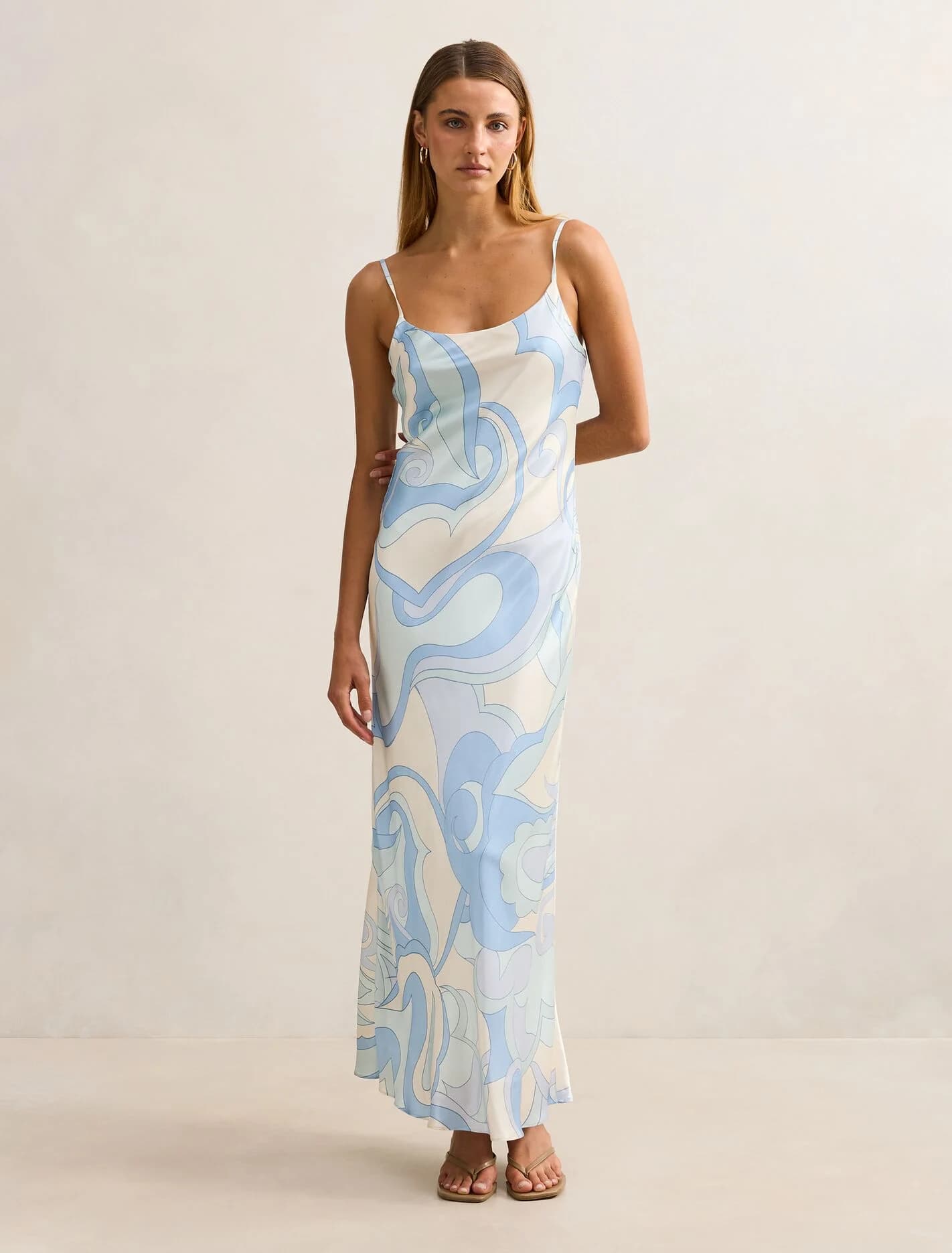 Violet Strappy Slip Dress
