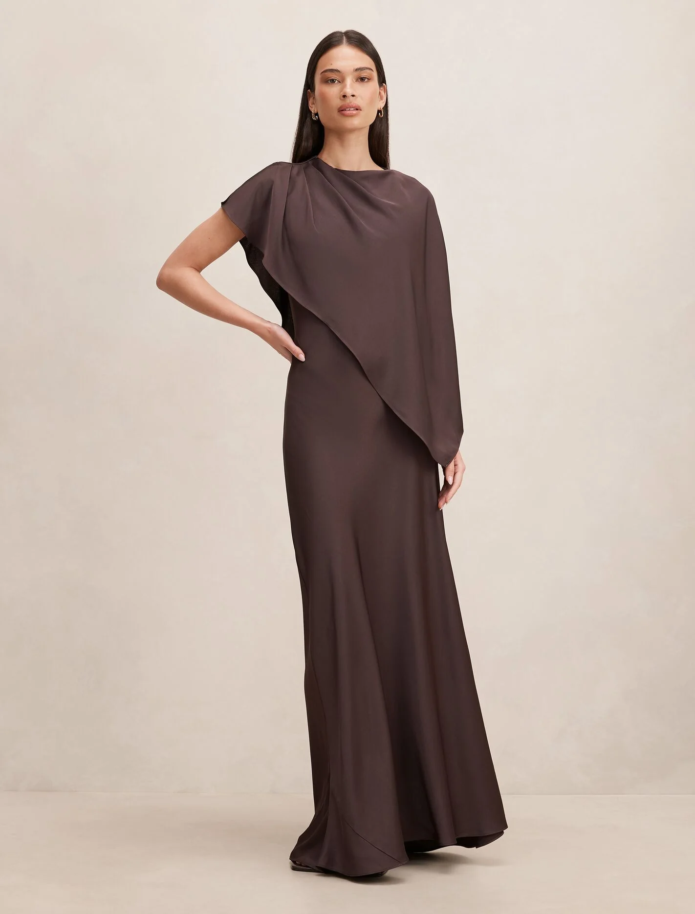 Zinnia Cape Maxi Dress
