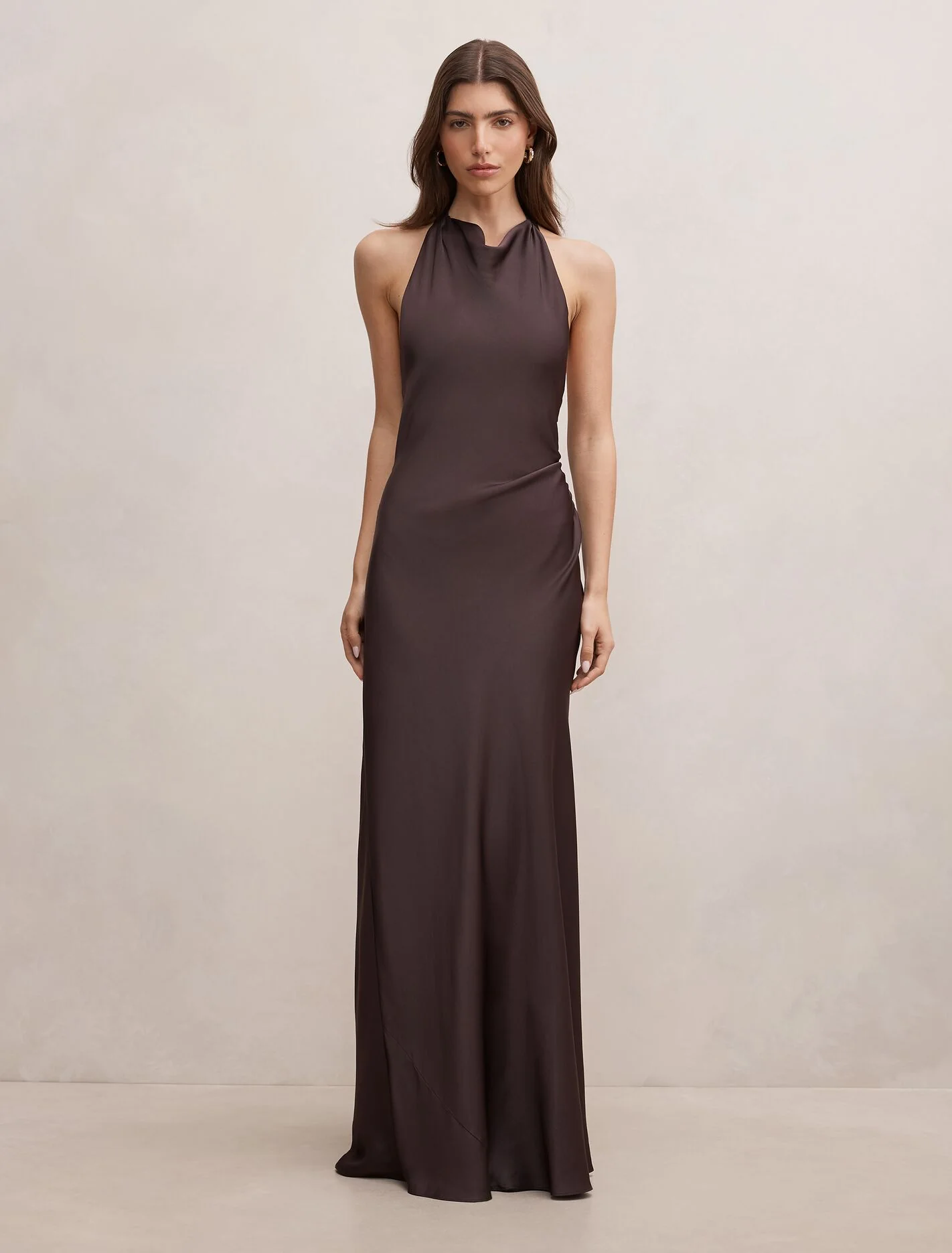 Drew Halter Back Tie Maxi Dress