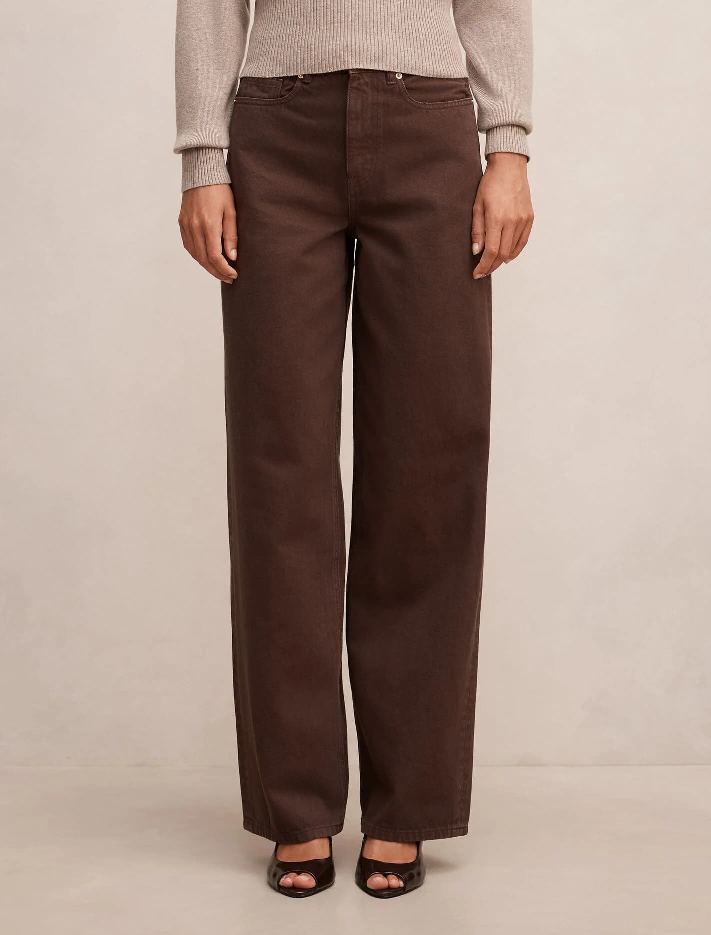 Gia High-Rise Wide Leg Jeans