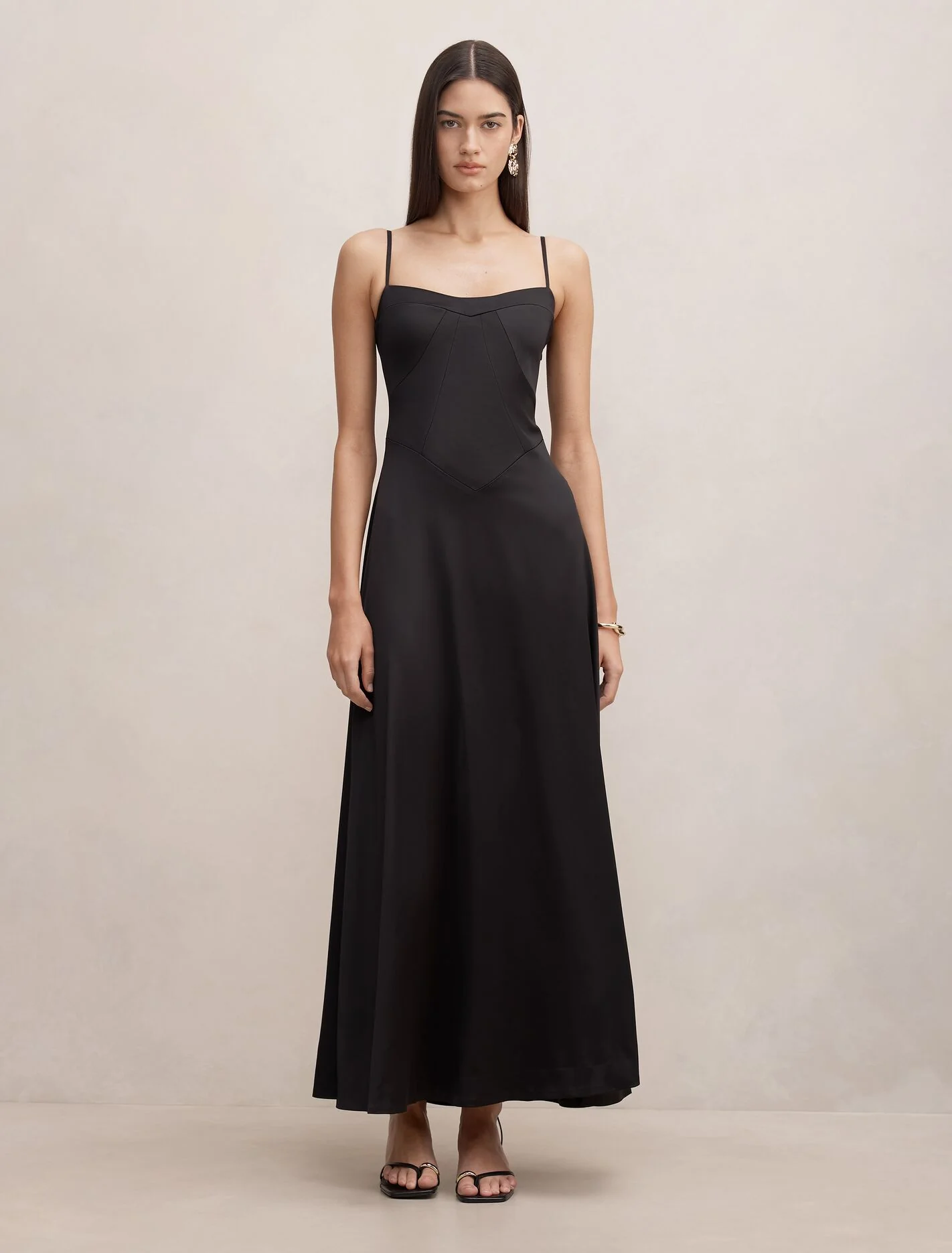 Hattie Corset Panelled Maxi Dress