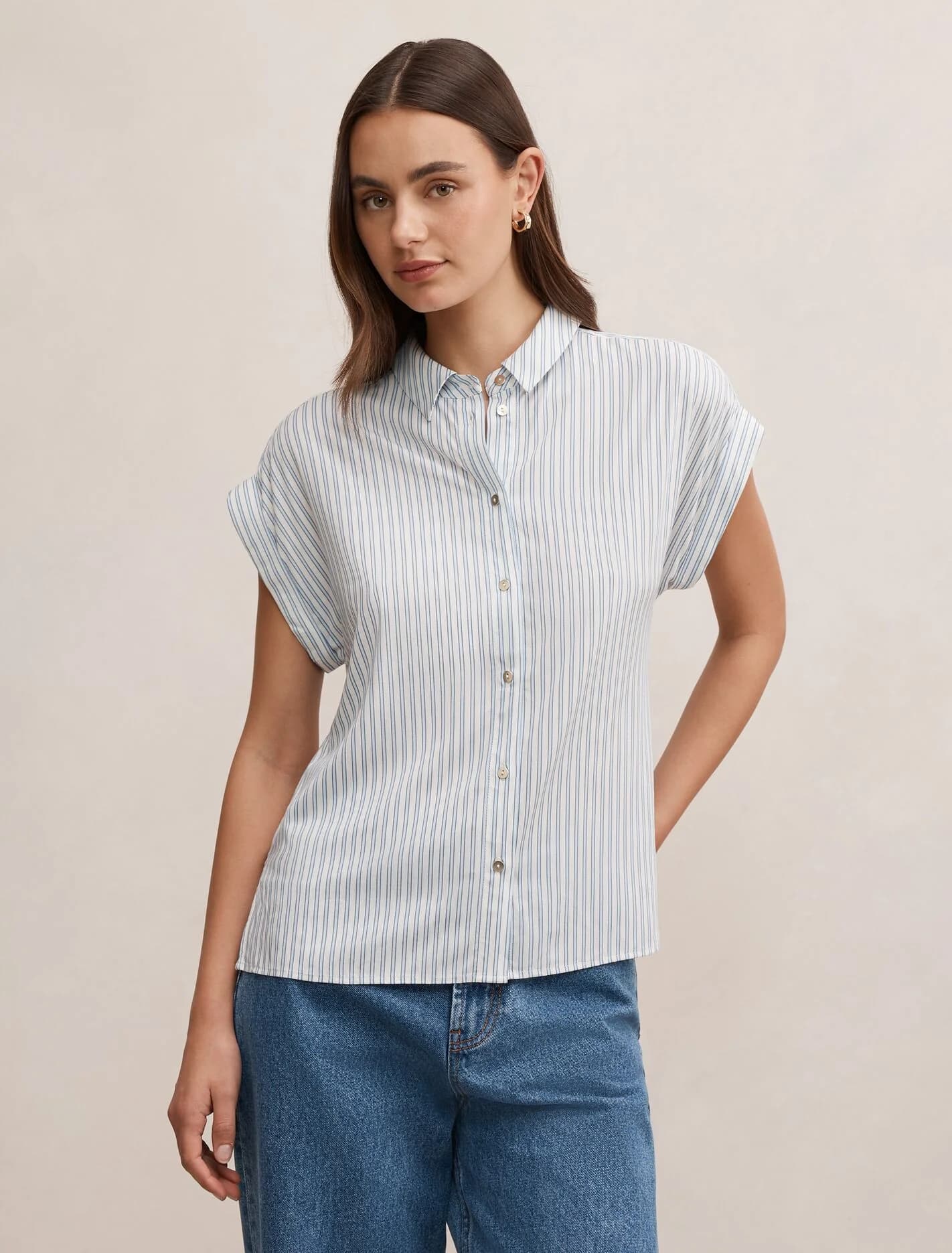 Tia Collar Button Shirt