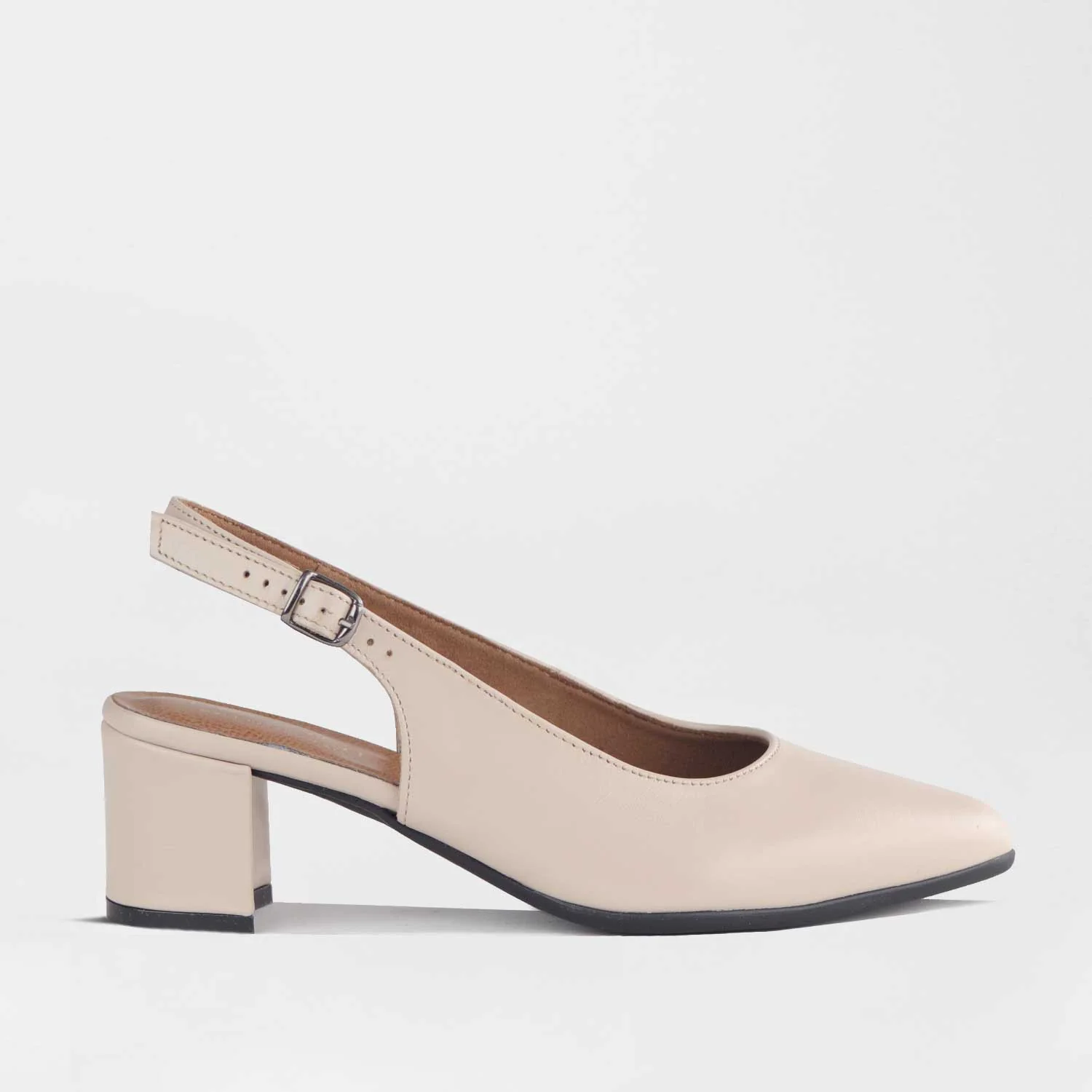 Slingback Block Heel Pump