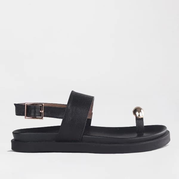 Froggie Women's Gold Toe ring Sandal