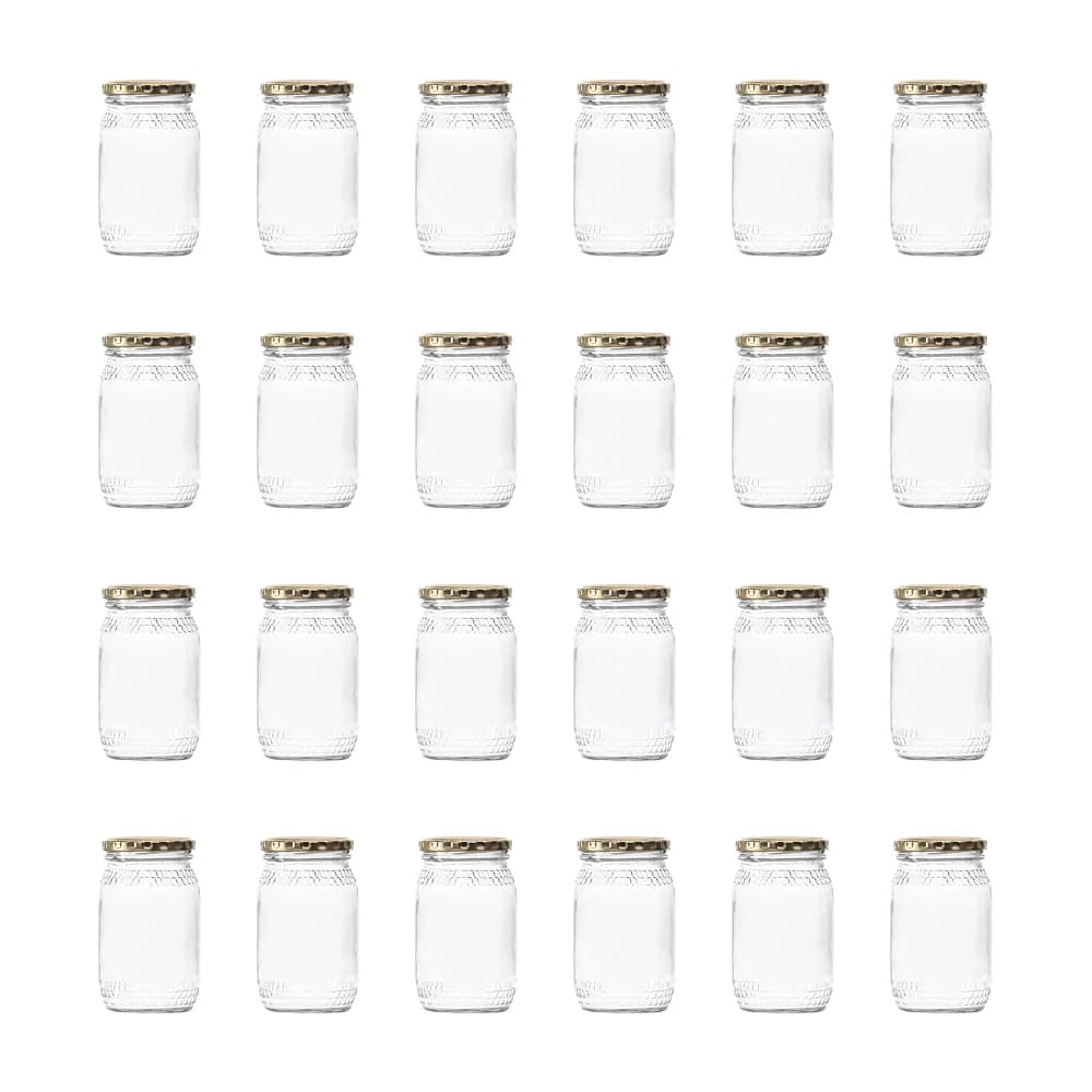 Consol Glass Honey Jar 352ml with Gold lid (24 Carton Pack)