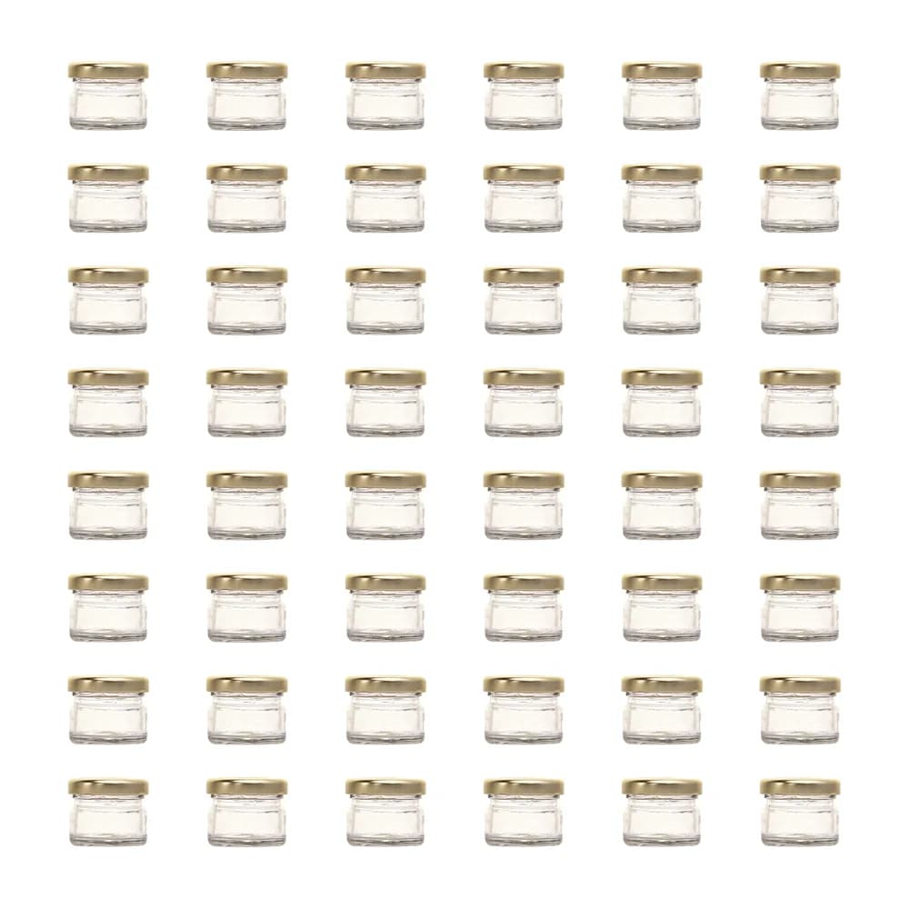 Consol Glass Mini Jar 28ml with Gold lid (48 Carton Pack)