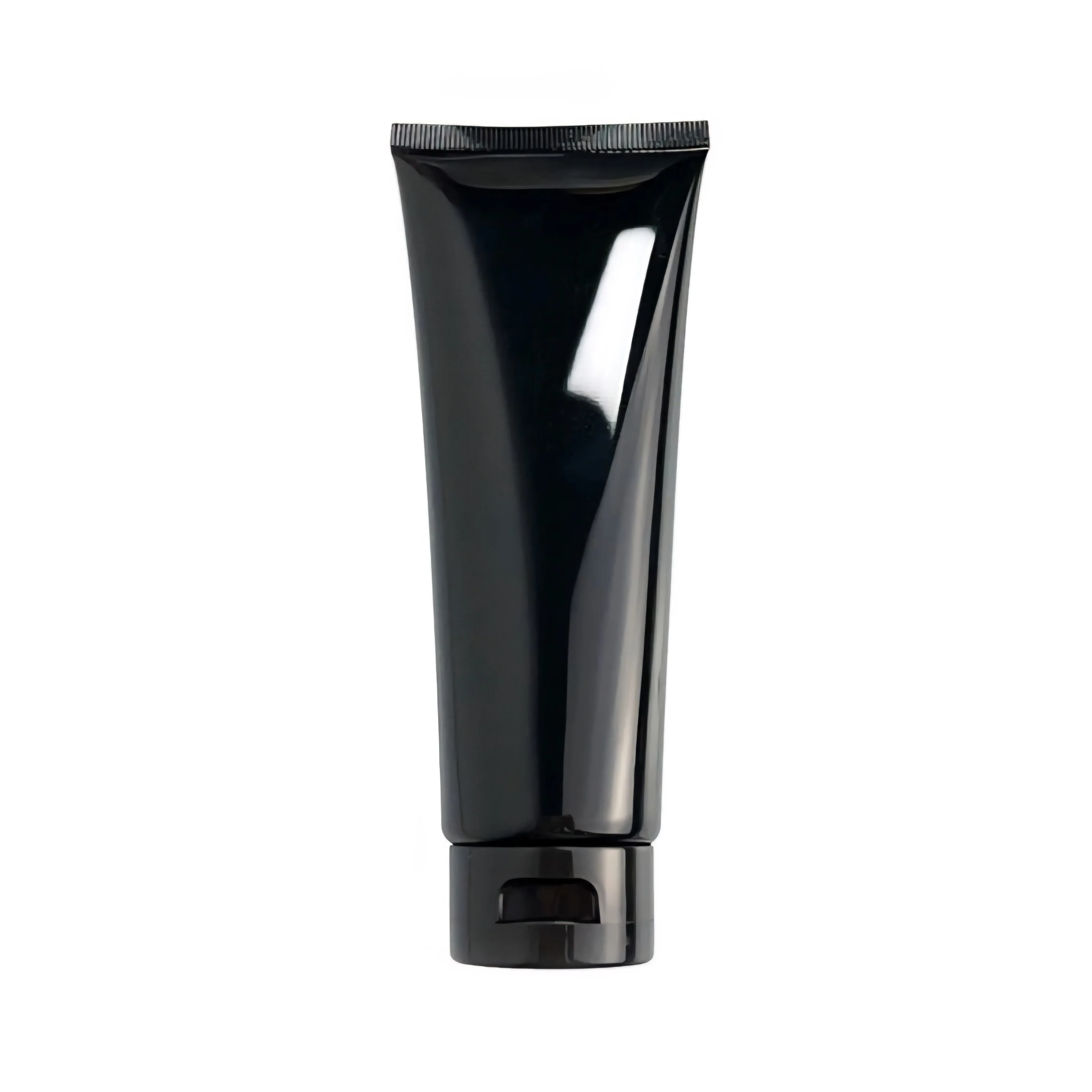 Cosmetic Refillable Cream Tube Gloss Black