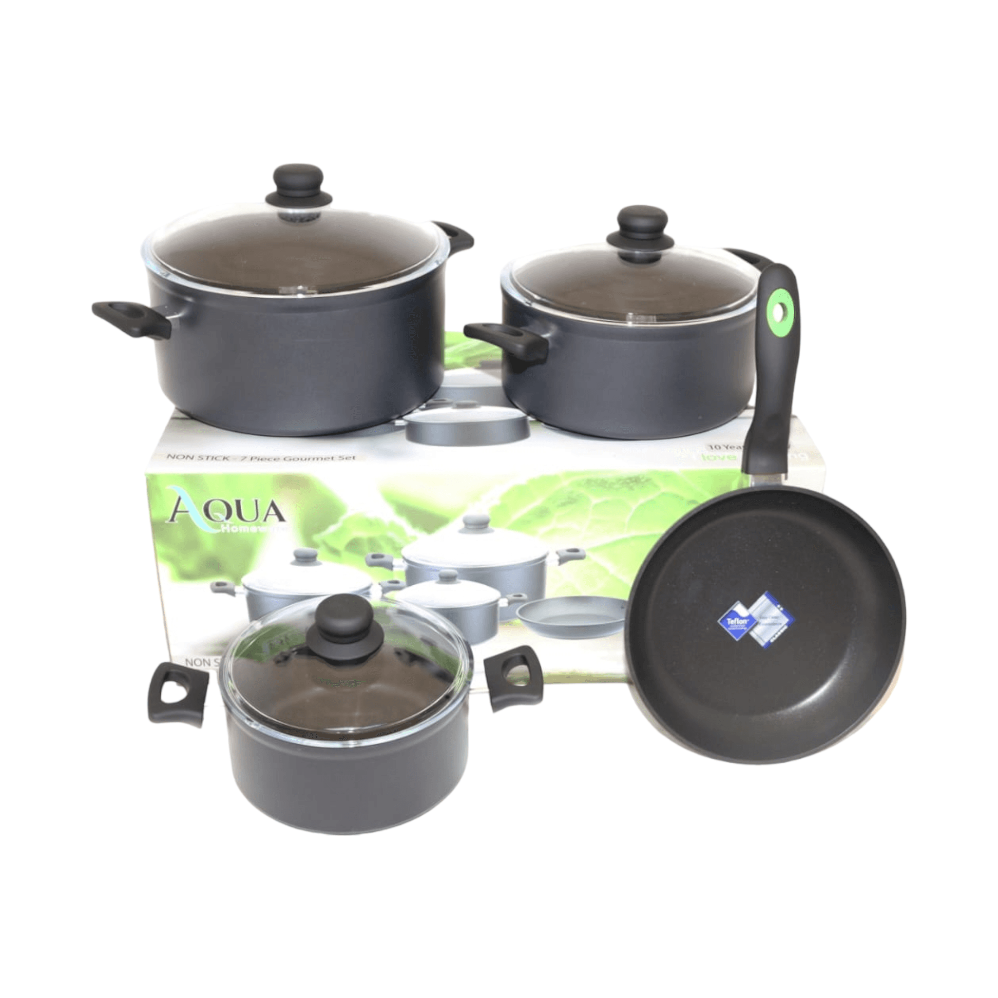 Aqua Cookware 7pc Pot Set 29722