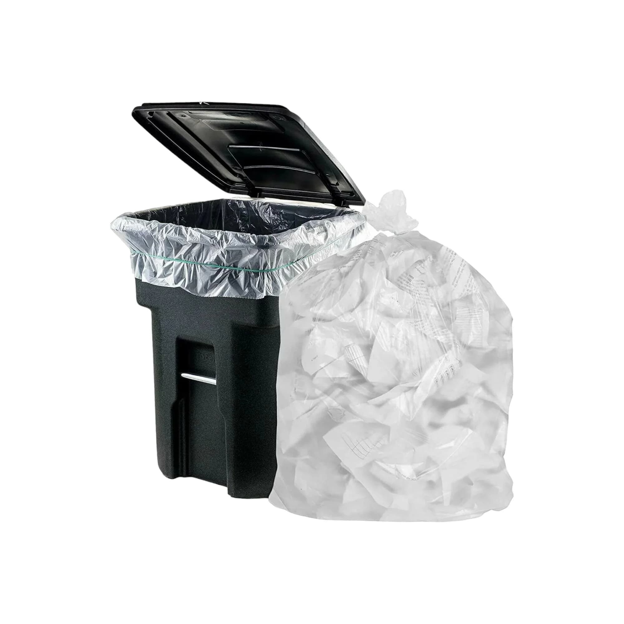 Refuse Bin Liner Bags Frosted Medium 56x60cm 15microns 50pack