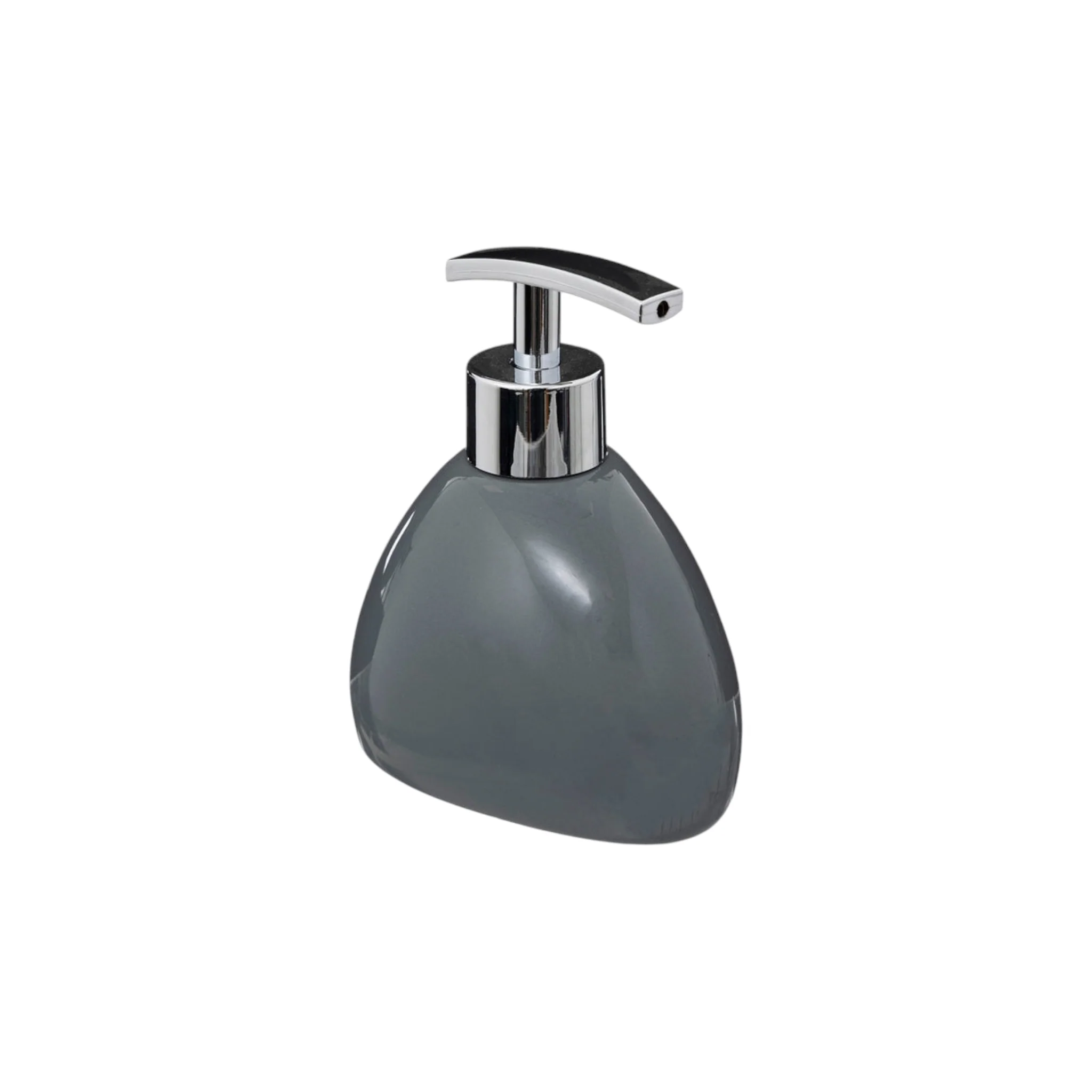 SG Secret De Gourmet Silk Soap Dispenser Stoneware Ceramic Grey 10.5x8.2x12.6 cm