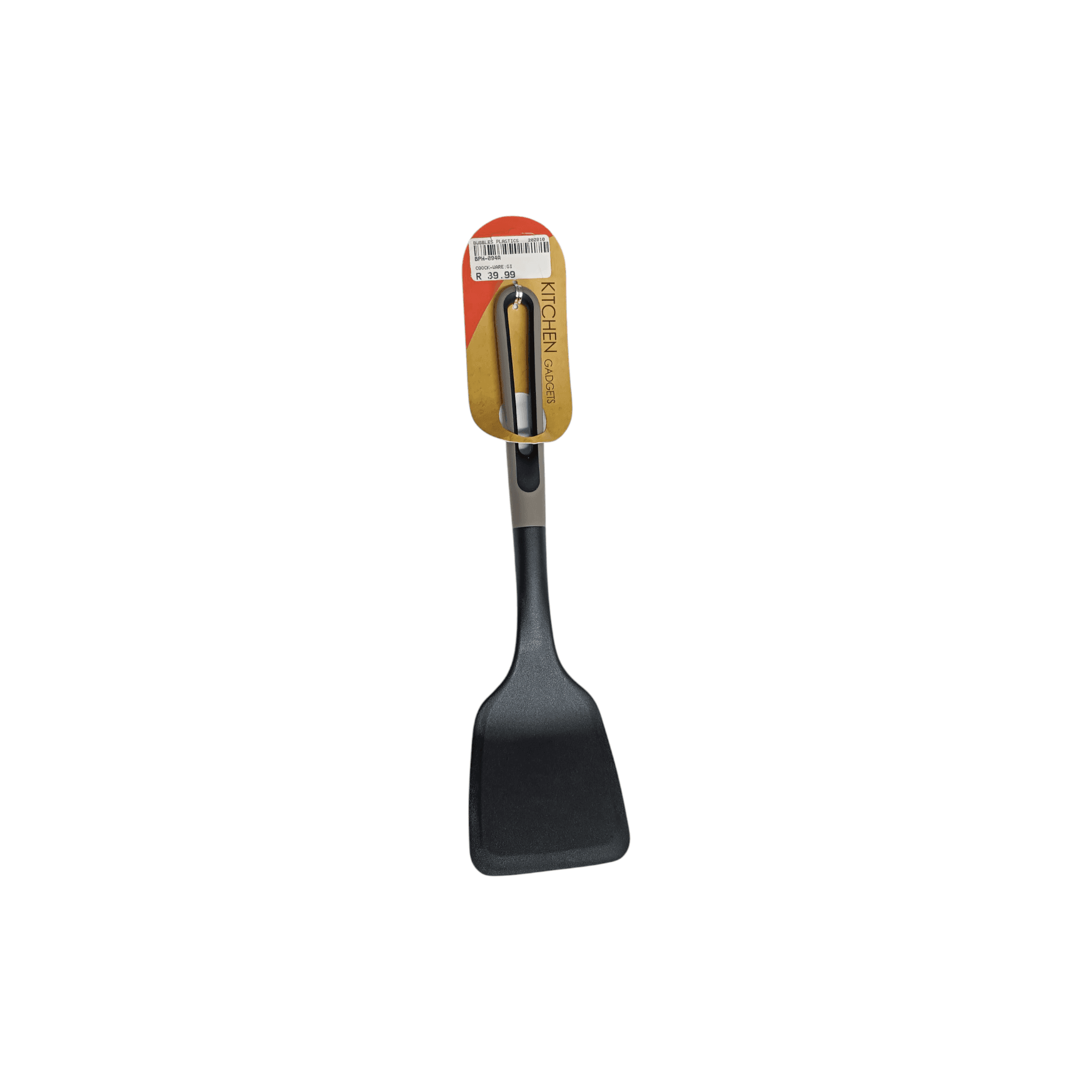 Nylon Serving Lifter Slotted Black Handle Silica Gel Tableware 35cm