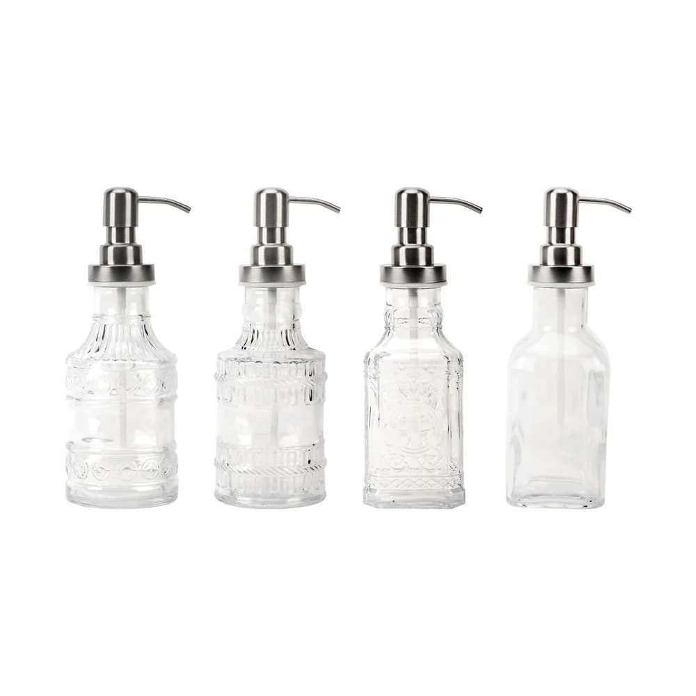Regent Glass Dispenser 450ml 4 Pack Assorted Design 27182