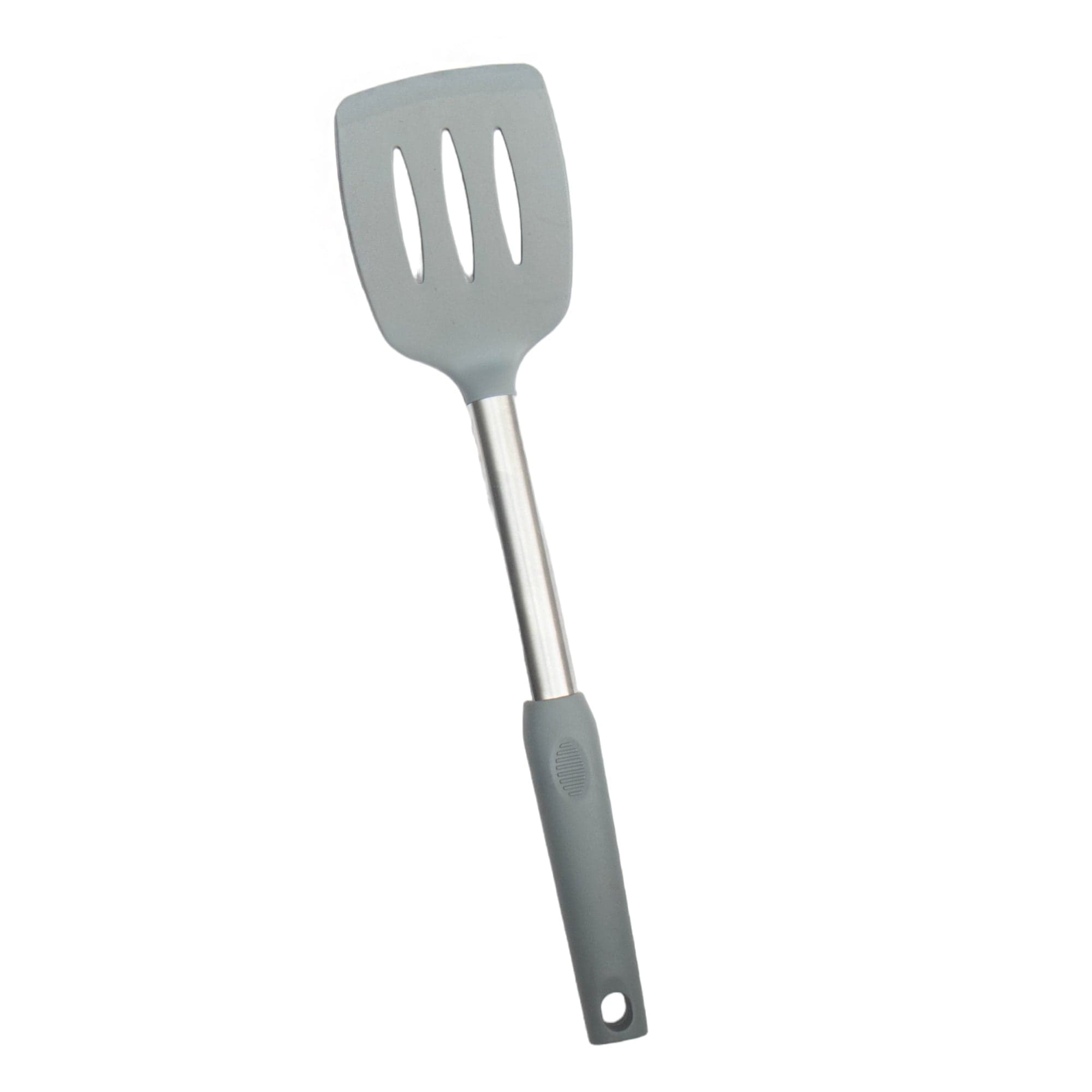 Silicone Serving Lifter Slotted Stainless Steel Silica Gel Tableware