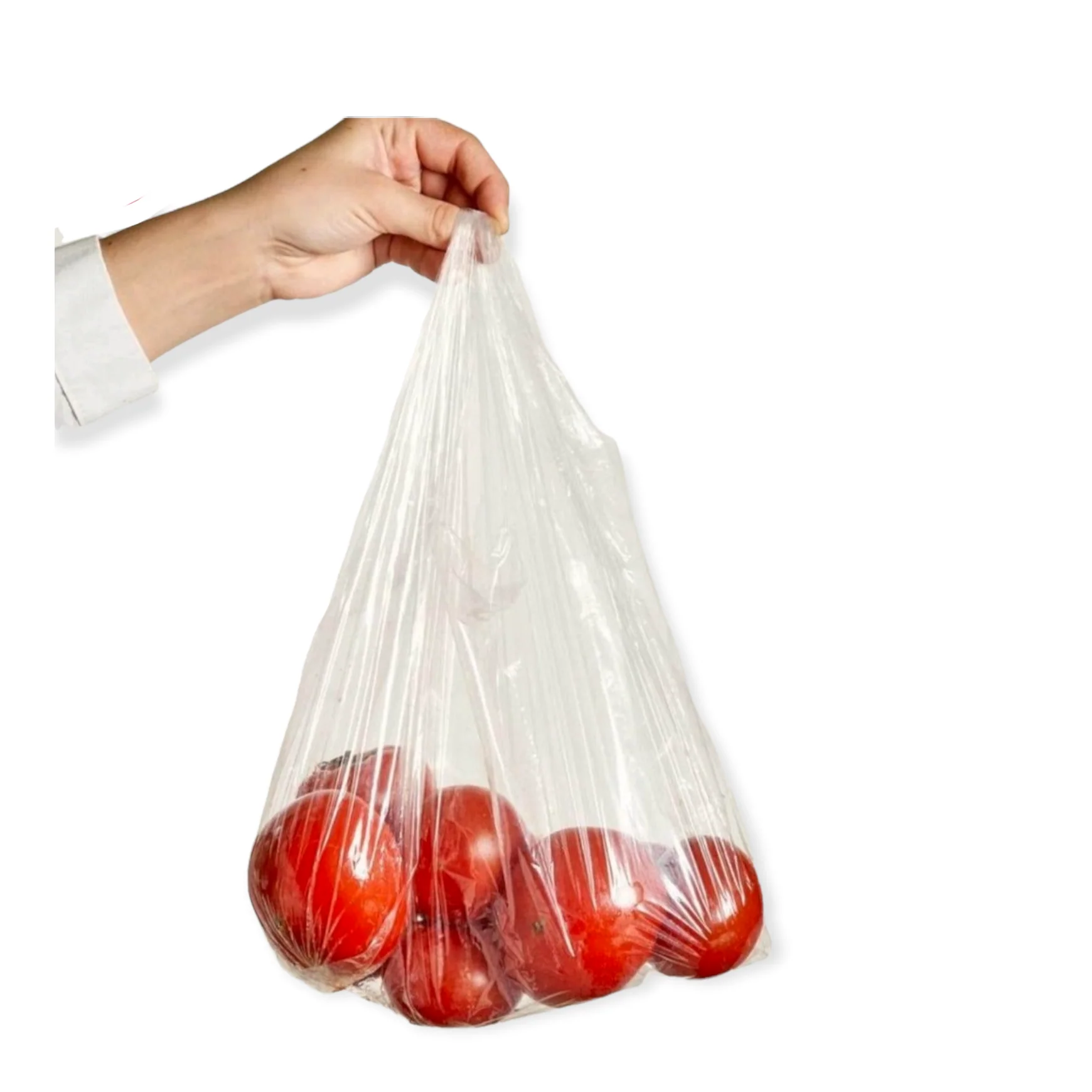 Midi Plastic Carrier Bags 20L Clear VTC 27x53+14cm 30microns 250pack