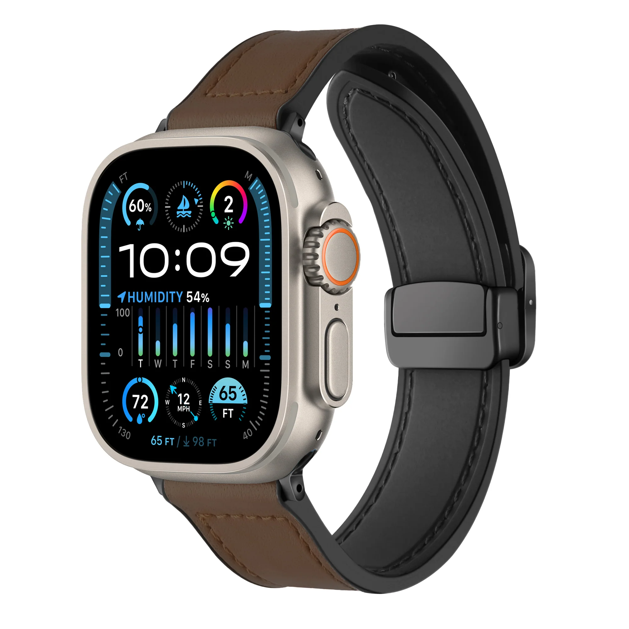Brigata Italian Leather Strap For Apple Watch (All SIzes)