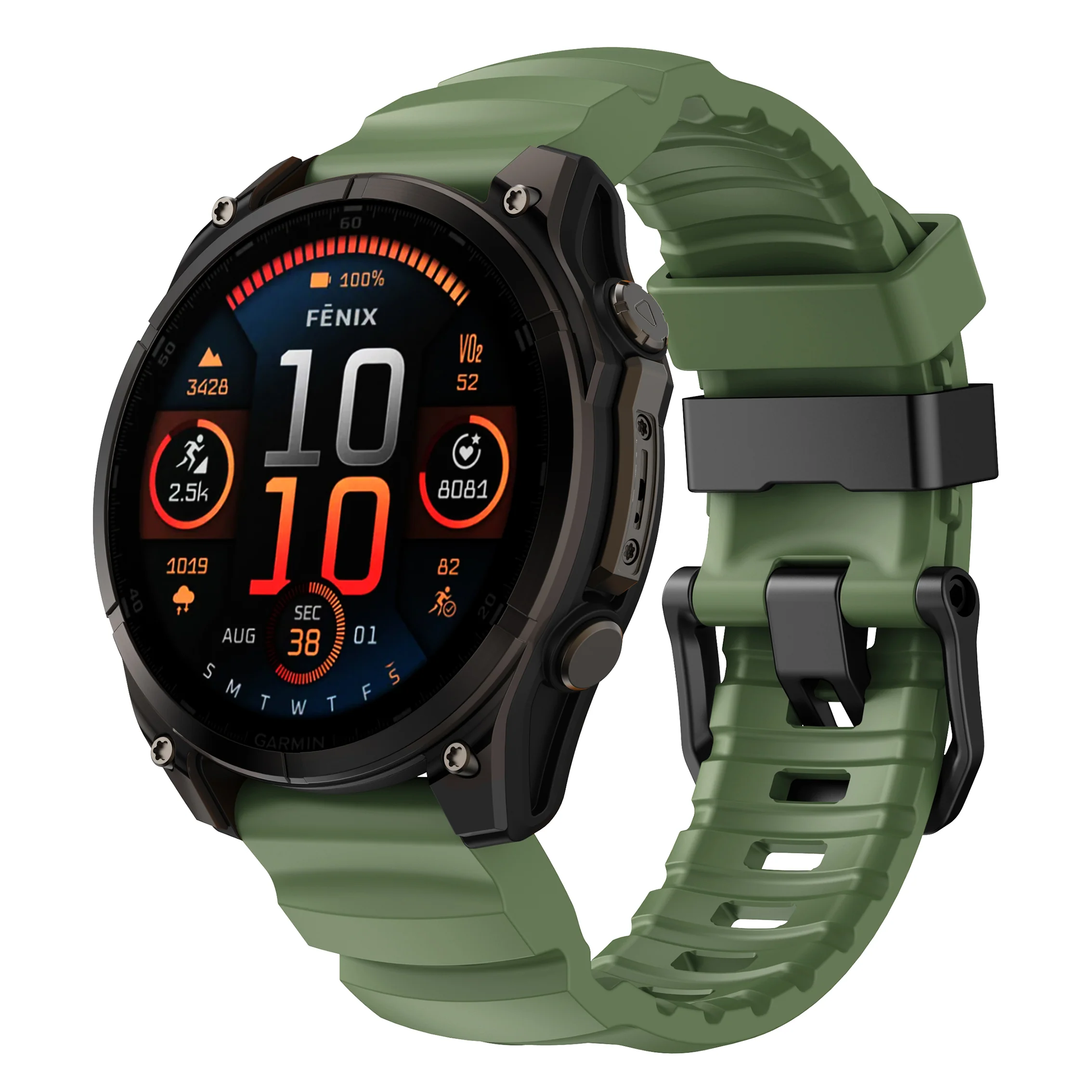 22/26mm QuickFit Summit FKM Rubber Strap for Garmin Watch