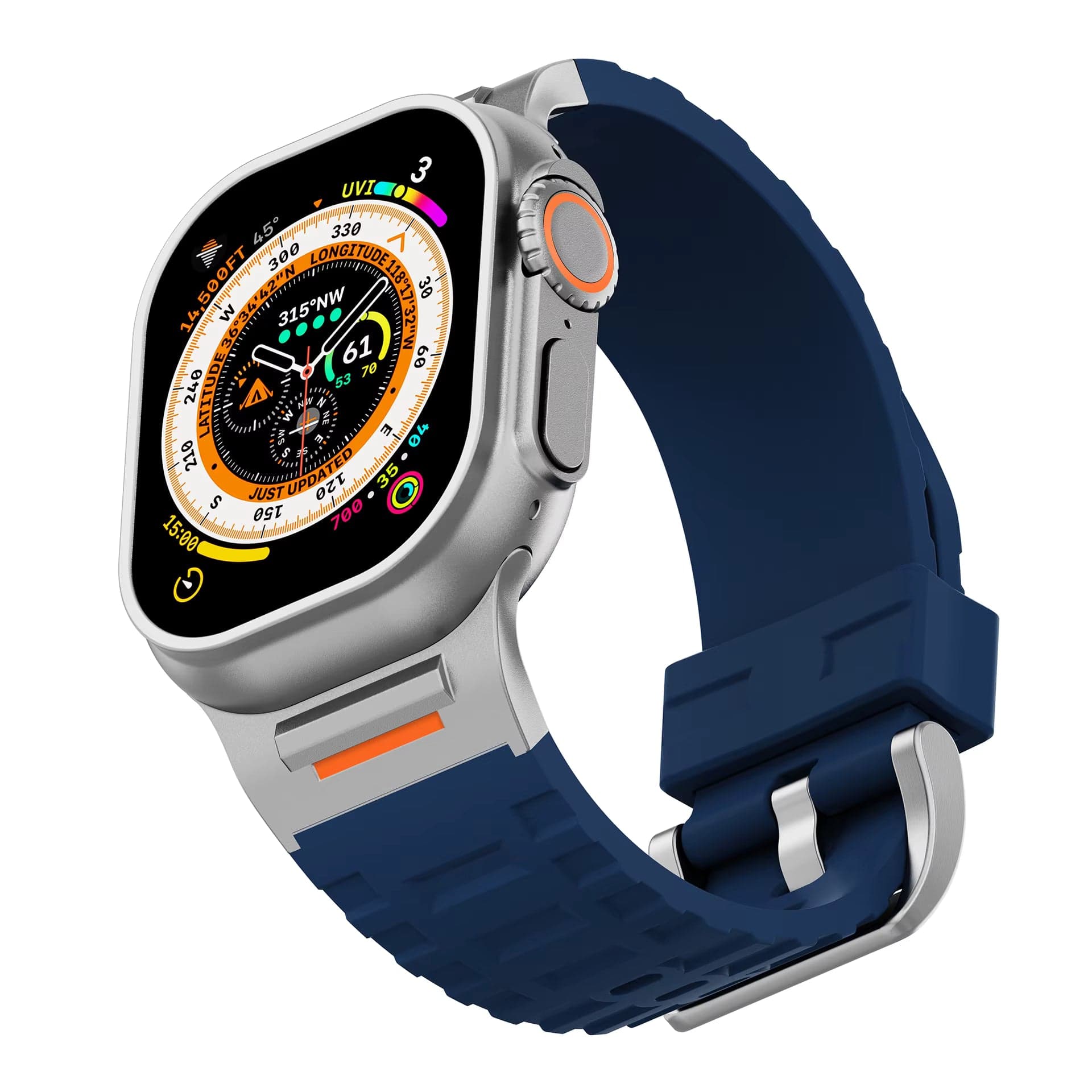 Surge FKM Rubber Strap for Apple Watch Ultra 3-1 / 46mm / 45mm / 44mm